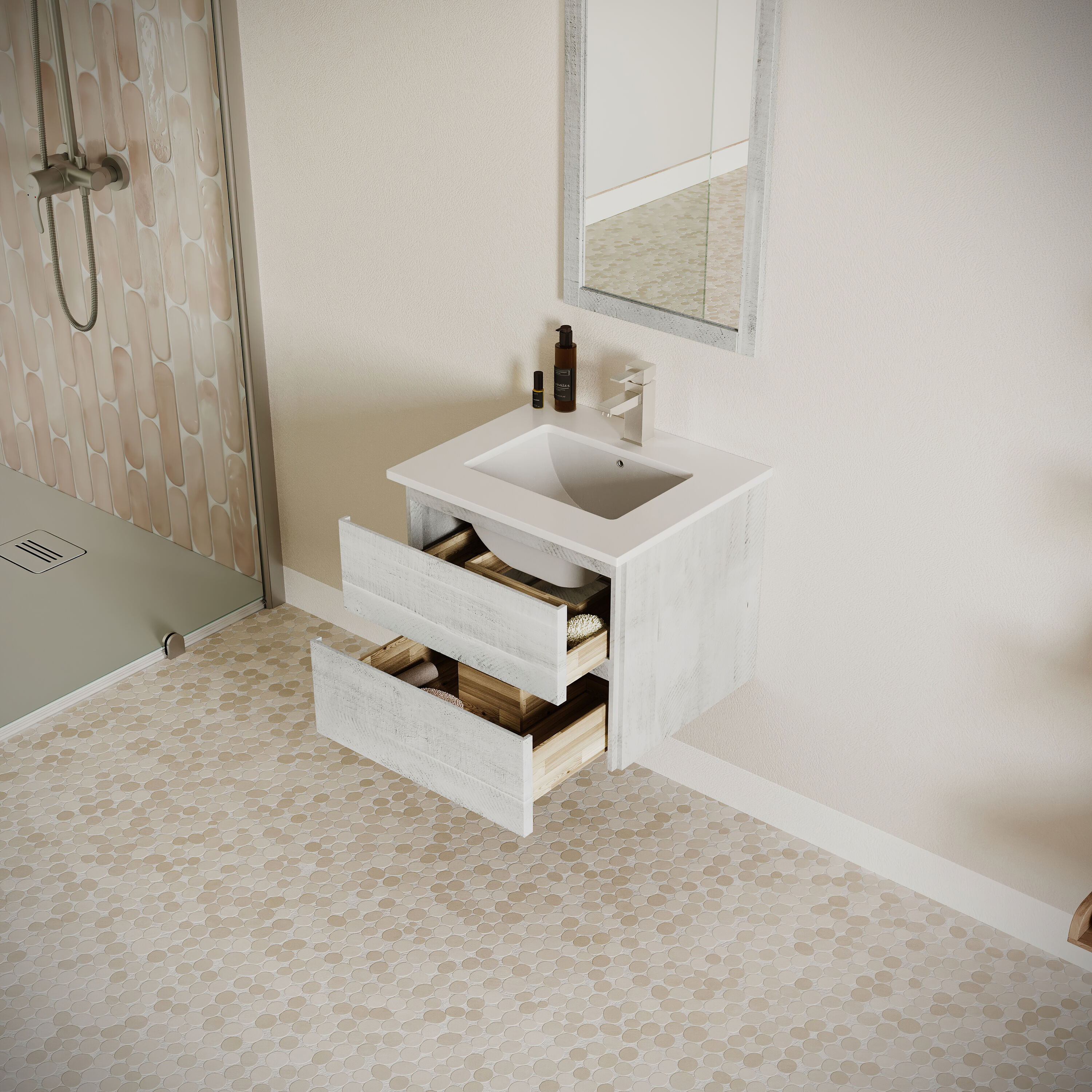 Fresca FVN3124RWH Bath-Vanity-Combo - View #3