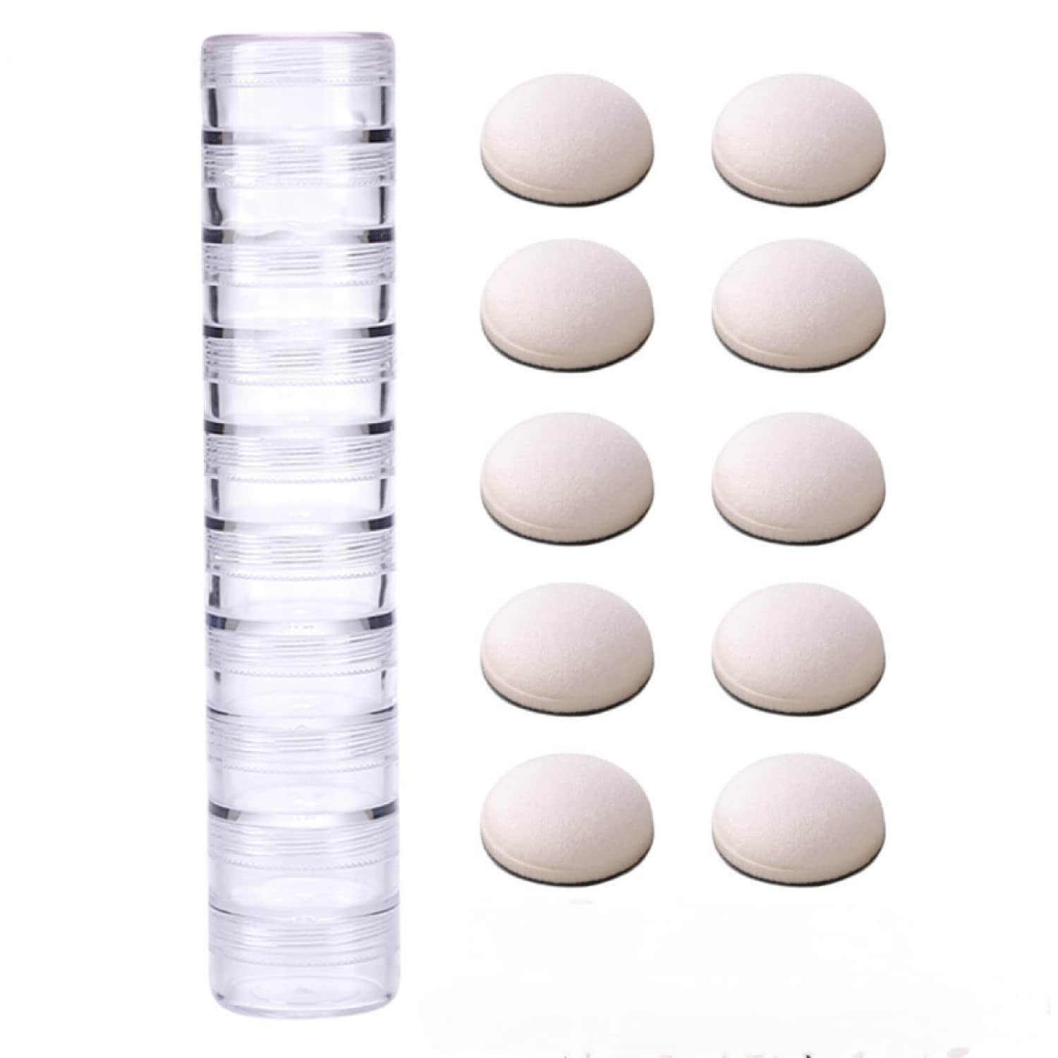 KIWDZFU 10 pcs Ink Blending Foam Replacement Set with Clear Storage Box ...