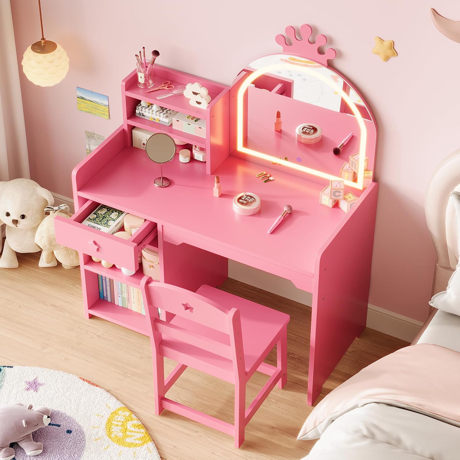 Qeetex LHF-SZT-PHO-3445YBCB Bedroom-Vanities - View #6