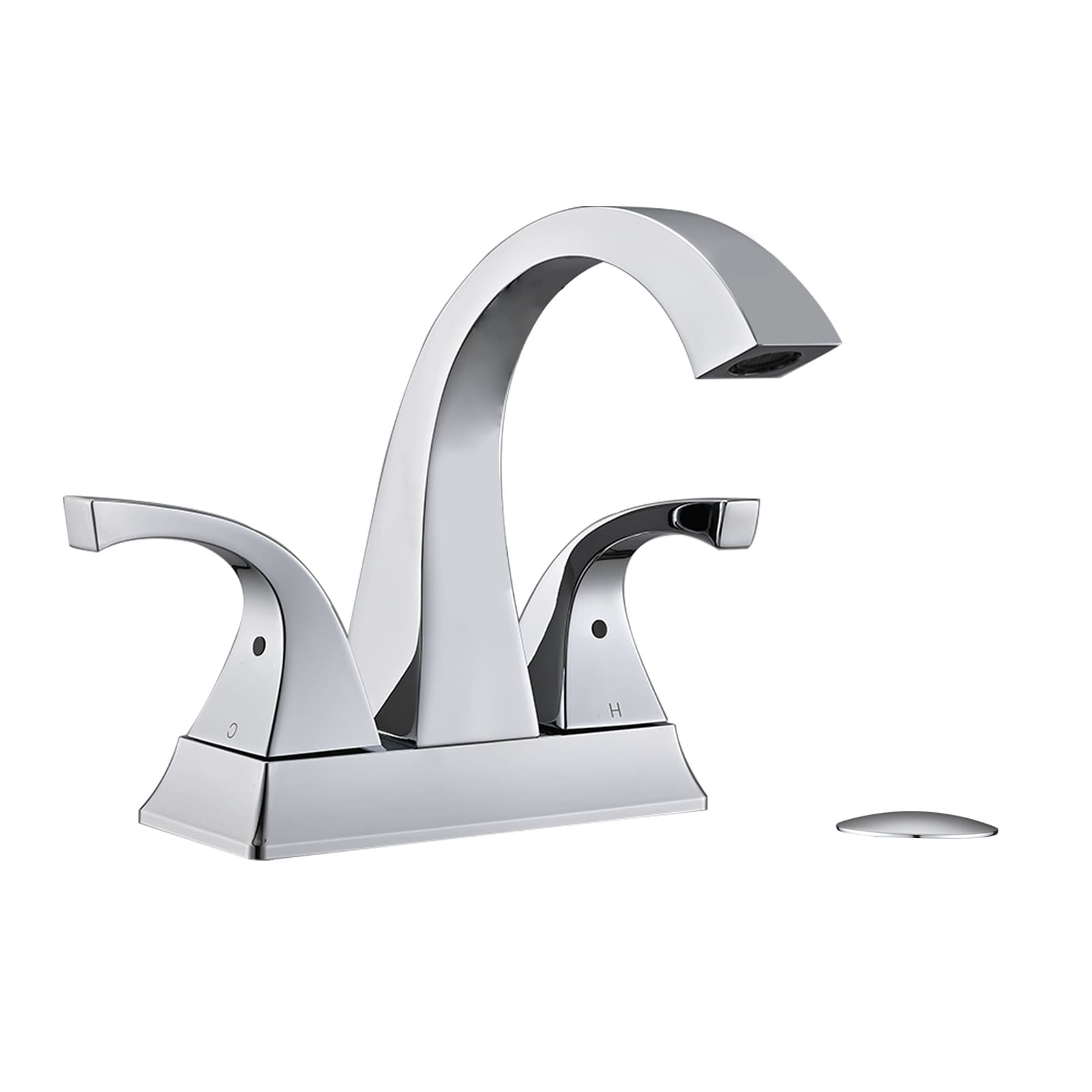 UCLIMAA Bathroom Sink Faucet with 4 Inch Centerset and Pop Up Drain