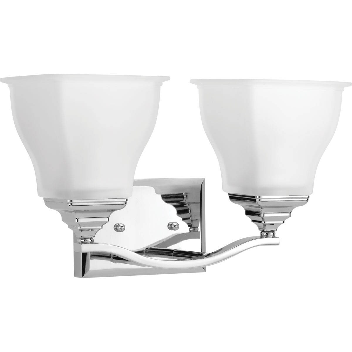 Progress Lighting P2176-15 Callison 2-Light Polished Chrome Transitional Vanity Light