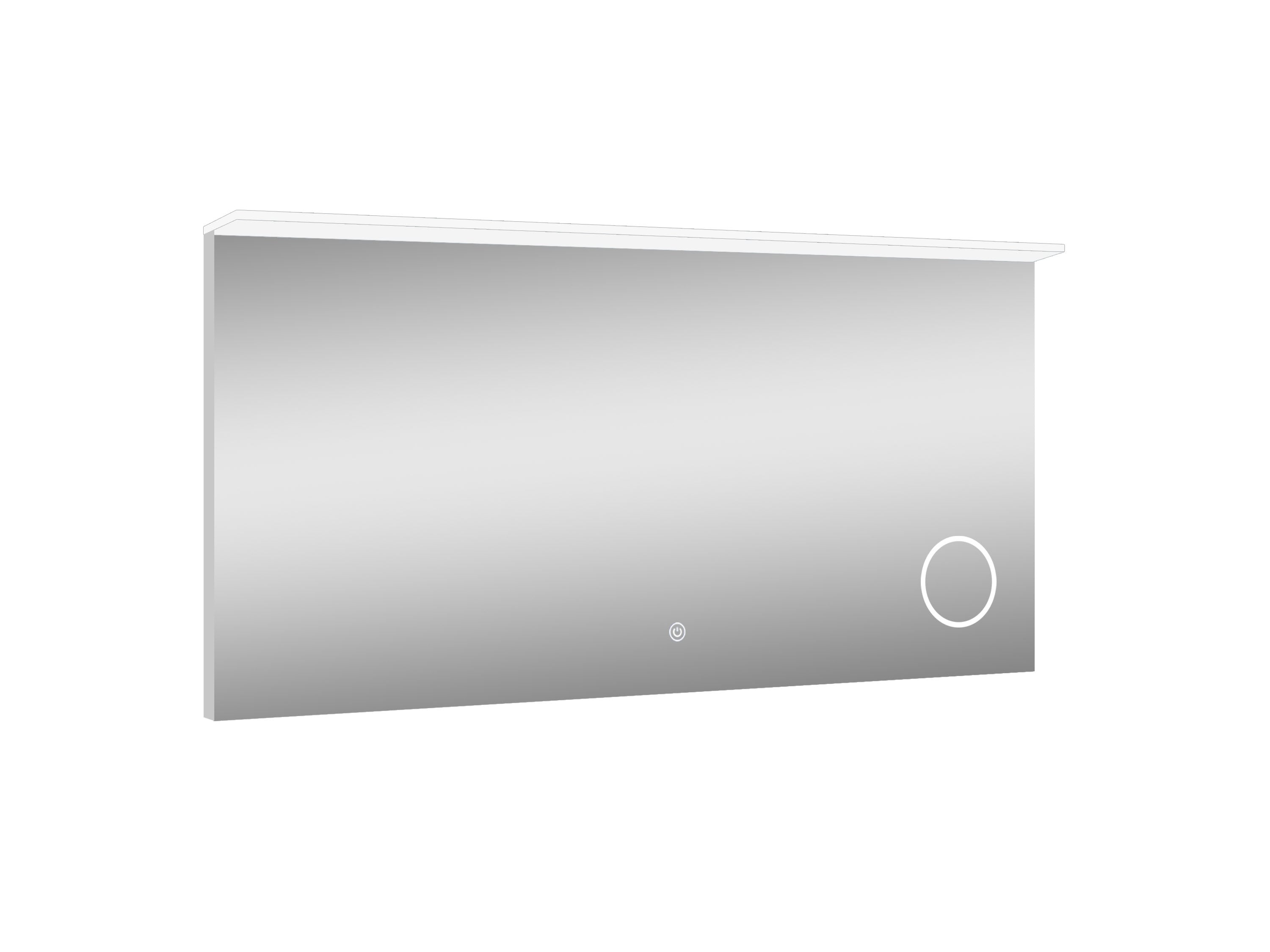 lighted IMPRESSIONS LI5072 Transit 48-in x 24-in Lighted Aluminum Frameless Bathroom Vanity Mirror