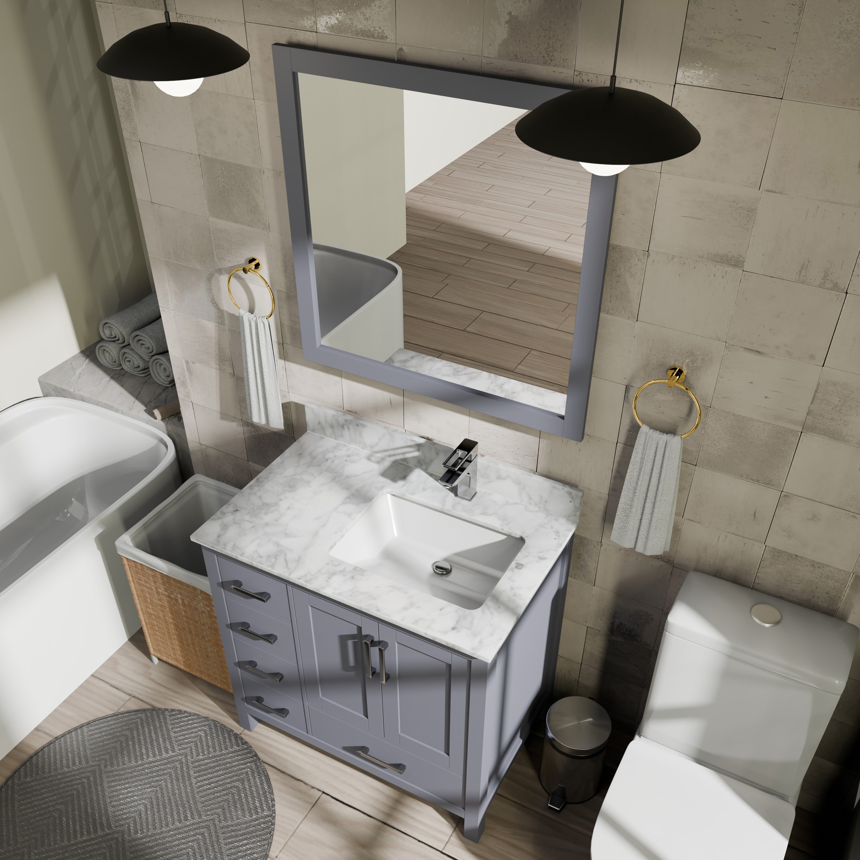 Lexora LJ342236SB00M34R vanities - View #7