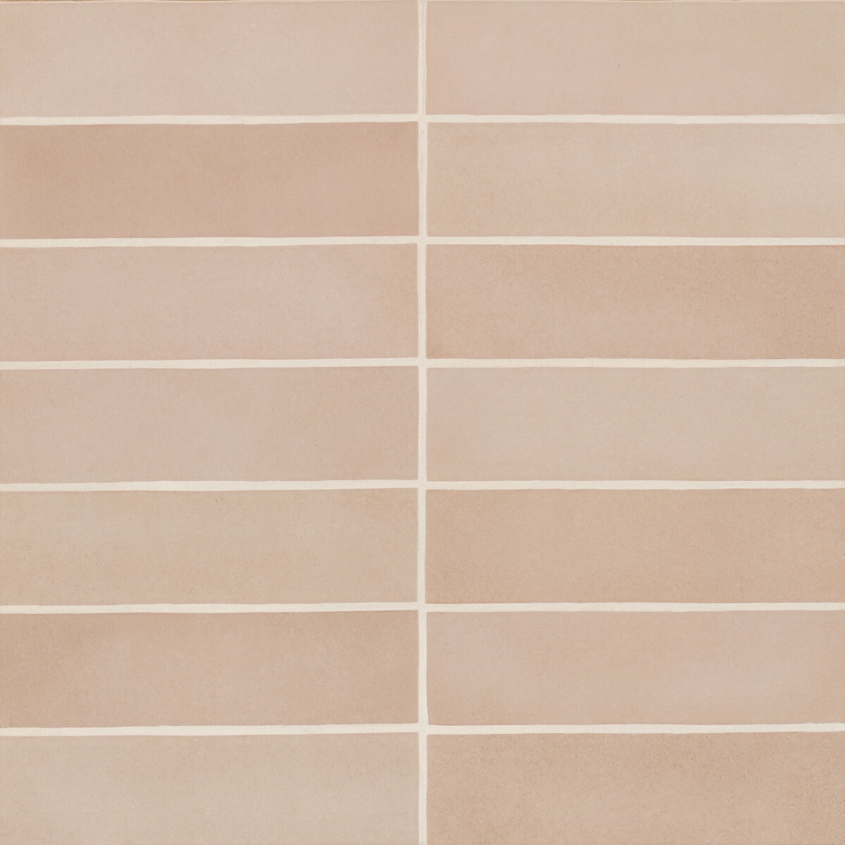 Bedrosians DECMAKMOB2510M Makoto Momoiro Blush 2-in x 10-in Matte Ceramic Subway Floor and Wall Tile (5.38-sq. ft/ Carton)