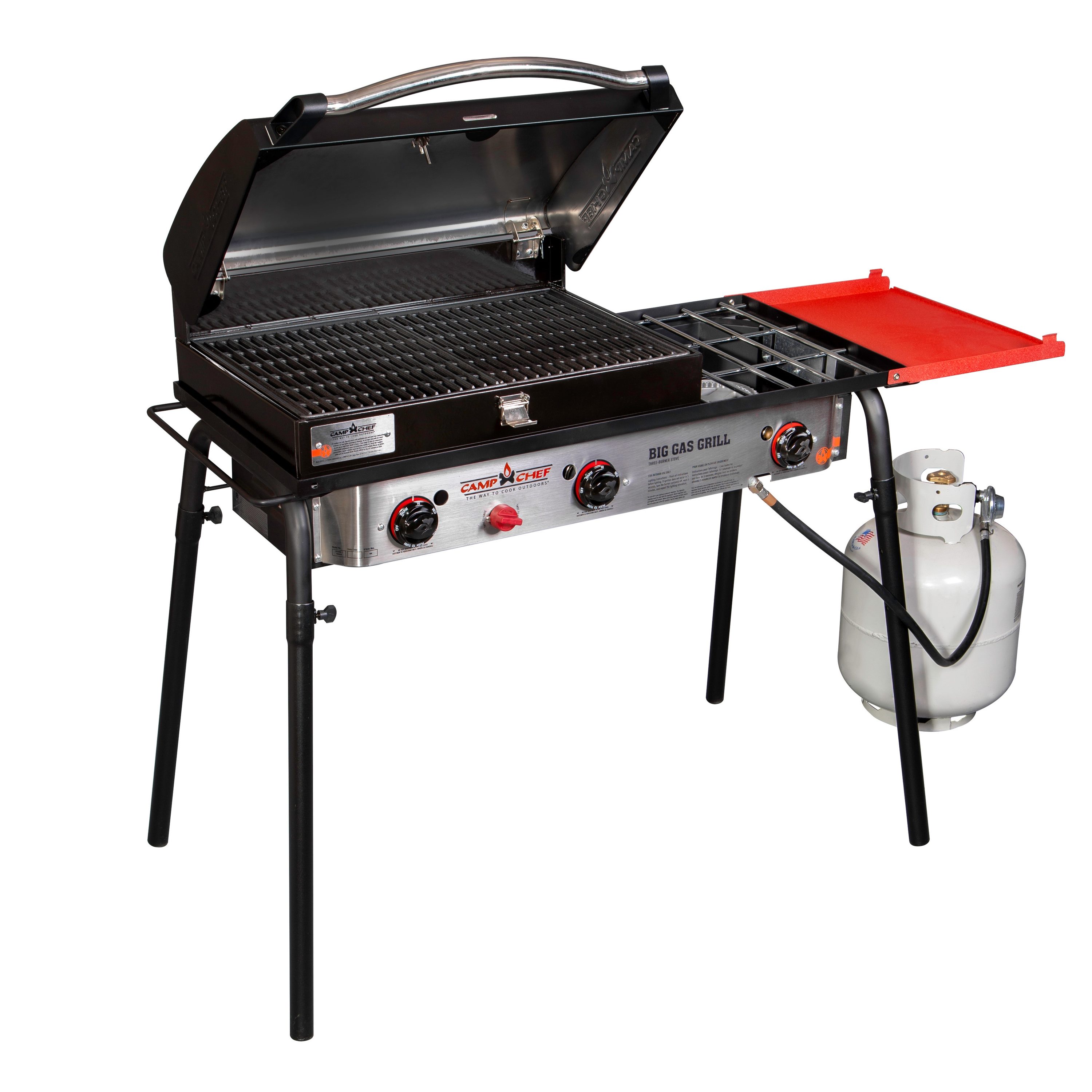 Big Gas Grill 3-Burners Electronic Aluminized Steel Outdoor in the Outdoor Burners & Stoves department at Lowes.com