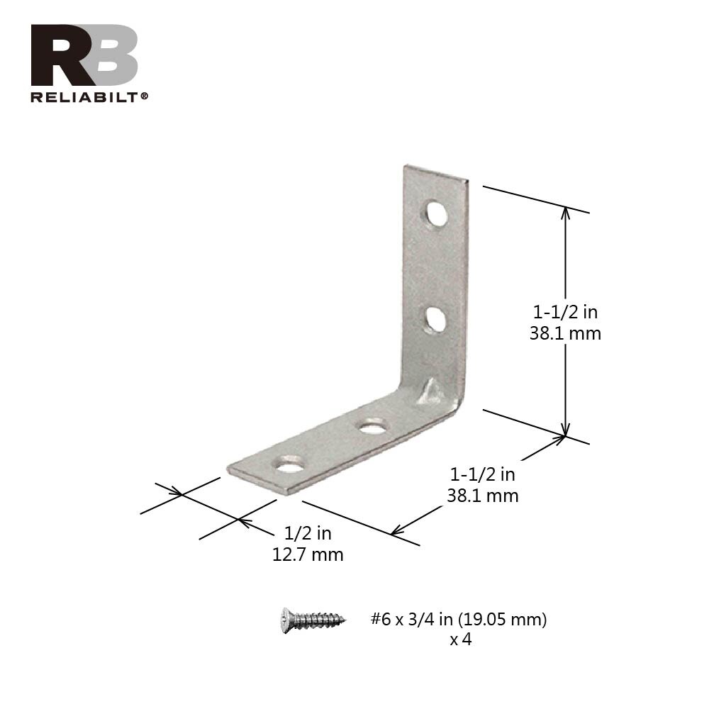 RELIABILT 22501MGXLG Mending-Plates-Brackets-Braces - View #3