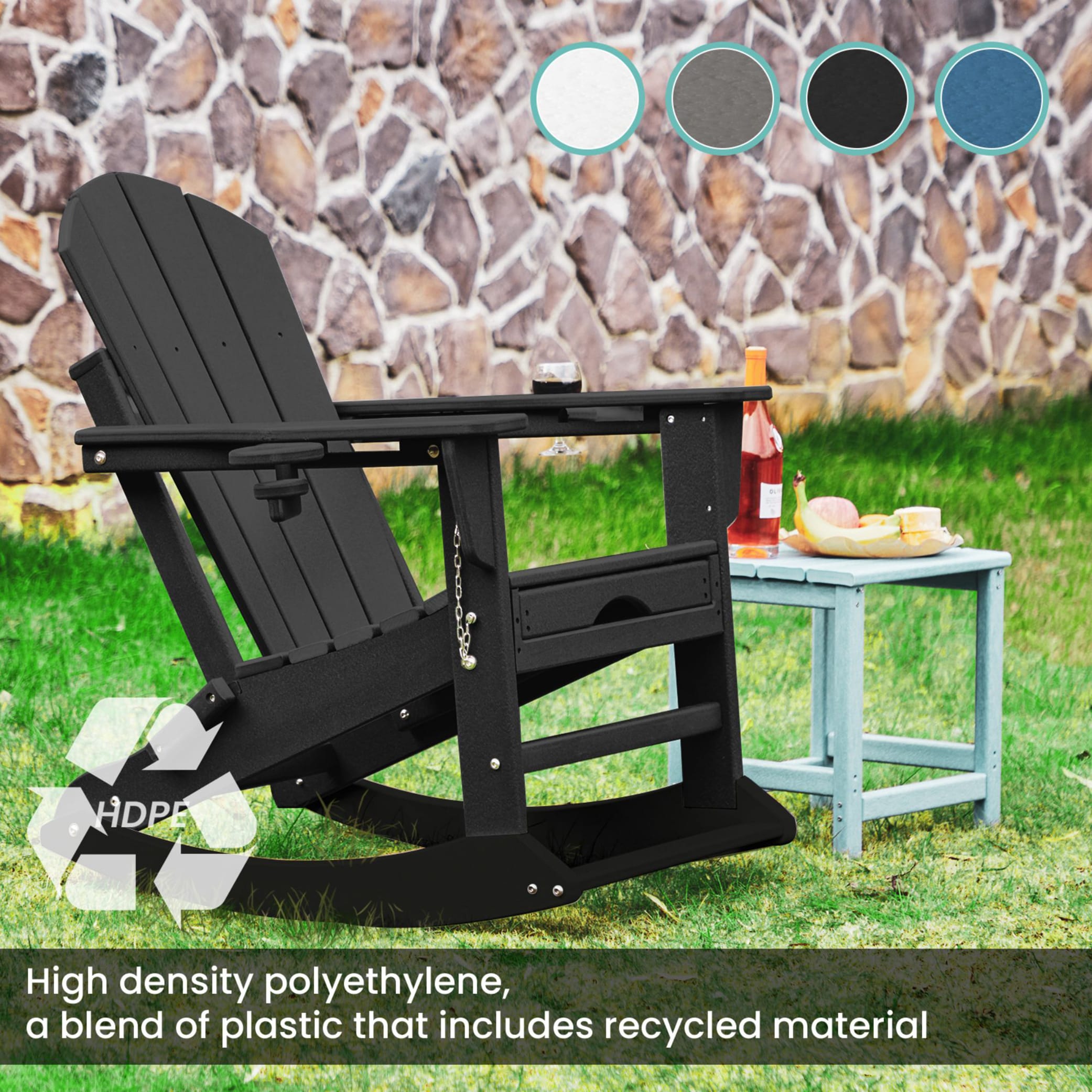 JEAREY DGN-YY-BK Patio-Chairs - View #5
