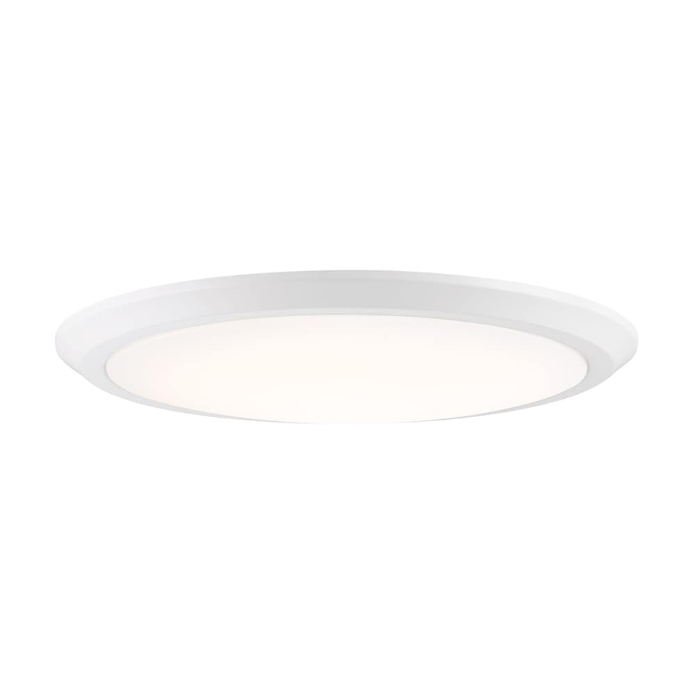 Quoizel VRG1620W Verge 1-Light 20-in White LED Flush Mount Light