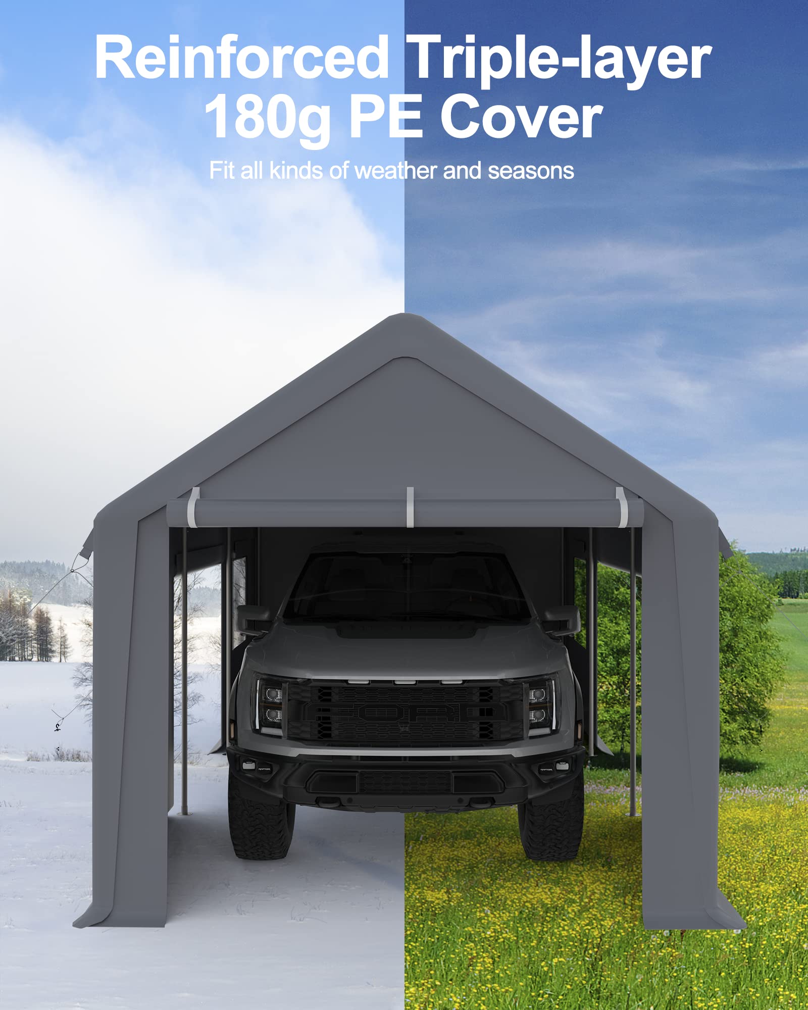 IdealHouse WEHHZ-H5562TXW47G2 Carport-Covers - View #6