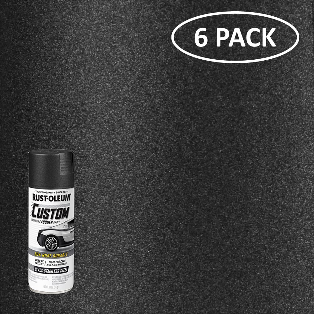 11 oz. Metallic Stainless Steel Custom Lacquer Spray Paint (6-Pack)