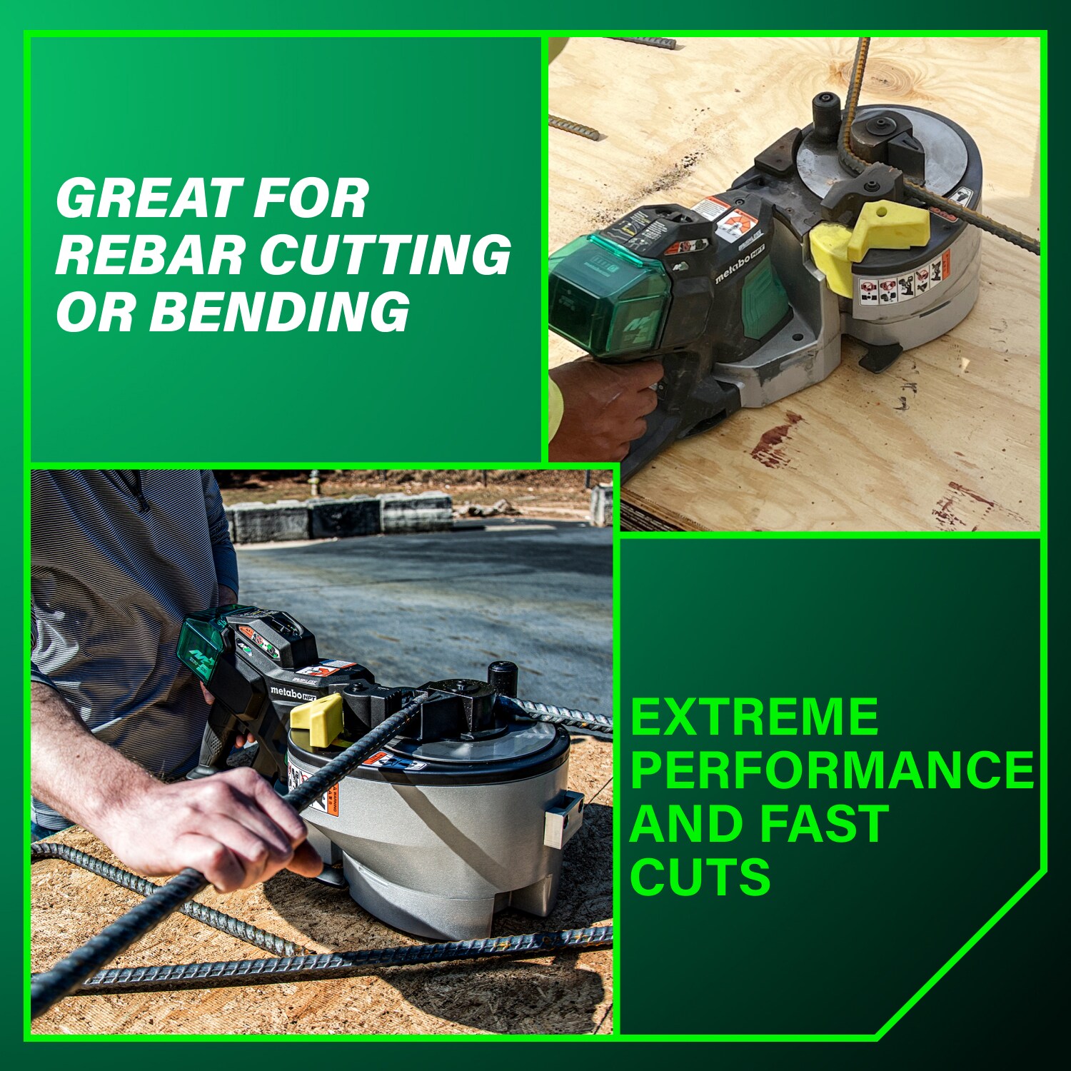 Metabo HPT 36V MultiVolt Portable Rebar Bender/Cutter (4.0Ah