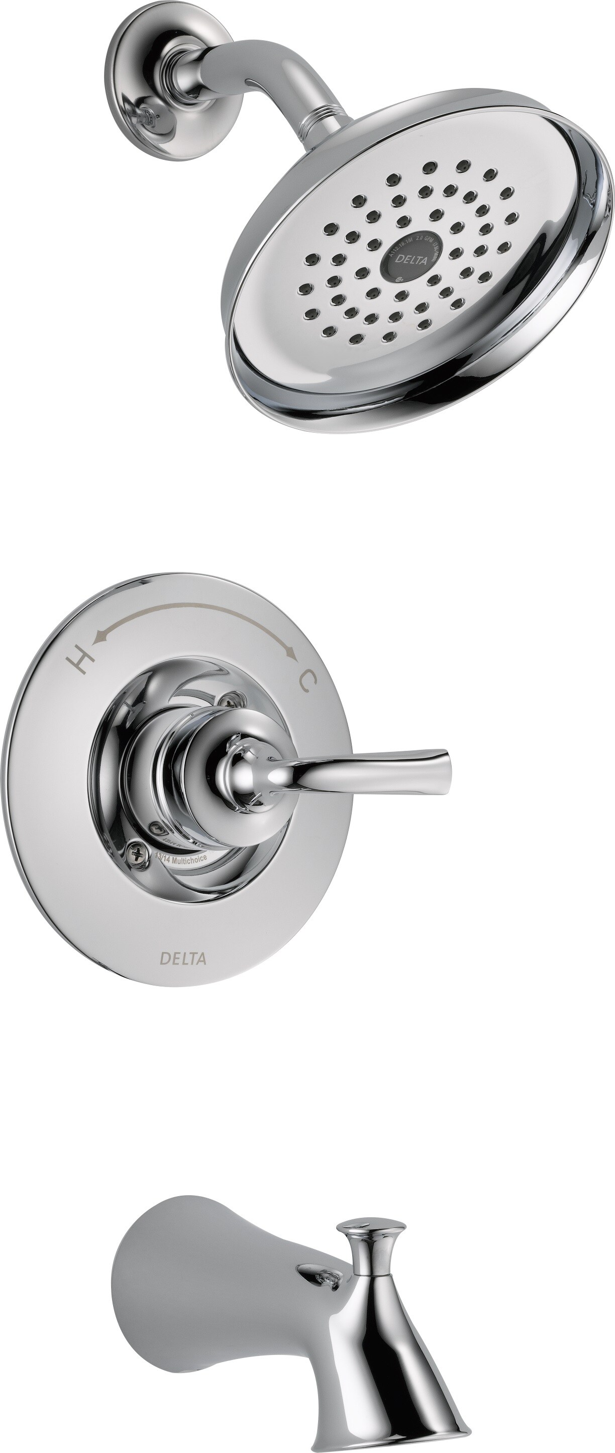 Delta 144716 Lorain Chrome 1-handle Faucet Valve Included