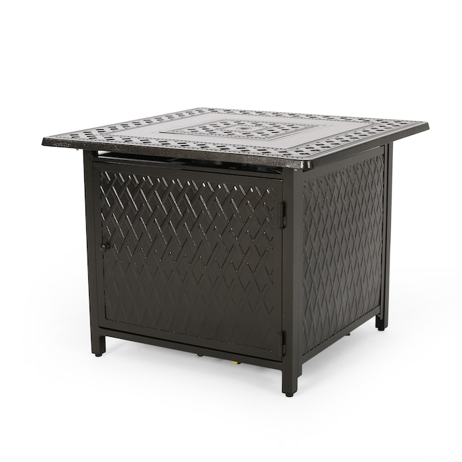 Best Selling Home Decor Amherst 3225-in W 37000-BTU Hammered Bronze  Aluminum Propane Gas Fire Pit in the Gas Fire Pits department at Lowes.com