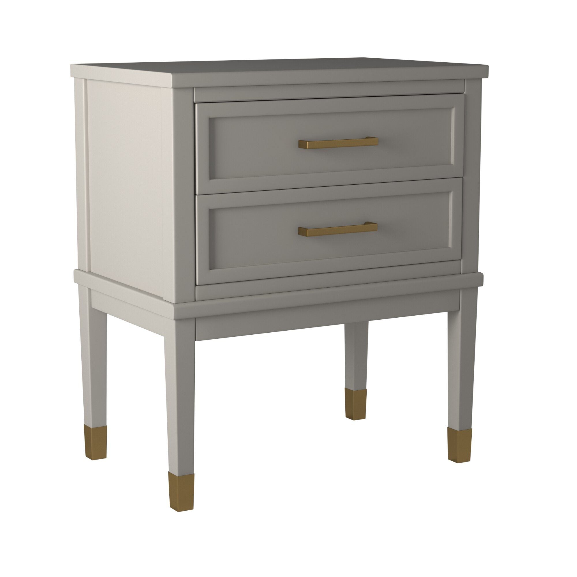 Picket House Furnishings CTBN350NS Brody 24-Inches W x 28-Inches H Grey Wood Rectangular Modern End Table Assembly Required