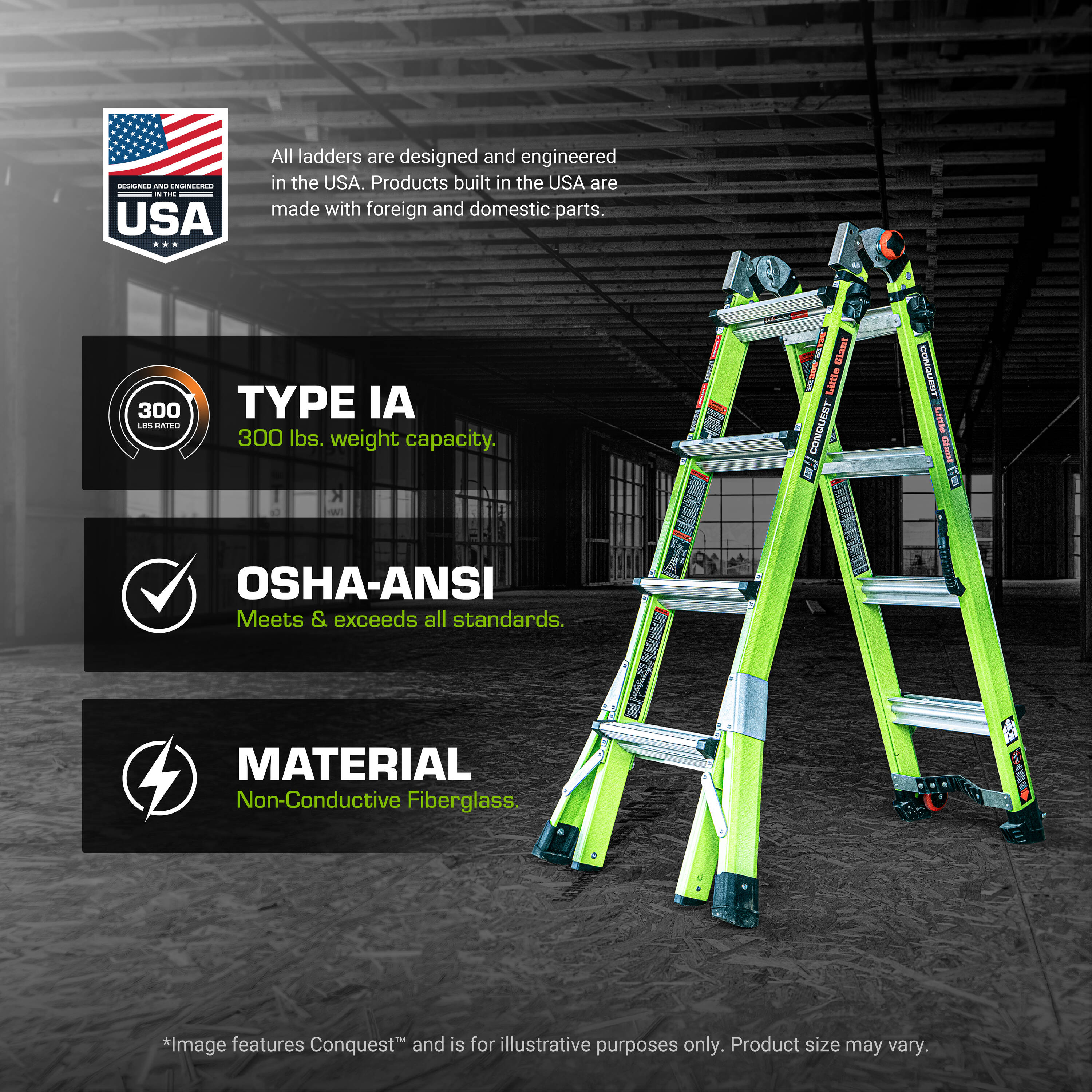 Little Giant Ladders 17107-001 Multiposition-Ladders - View #10
