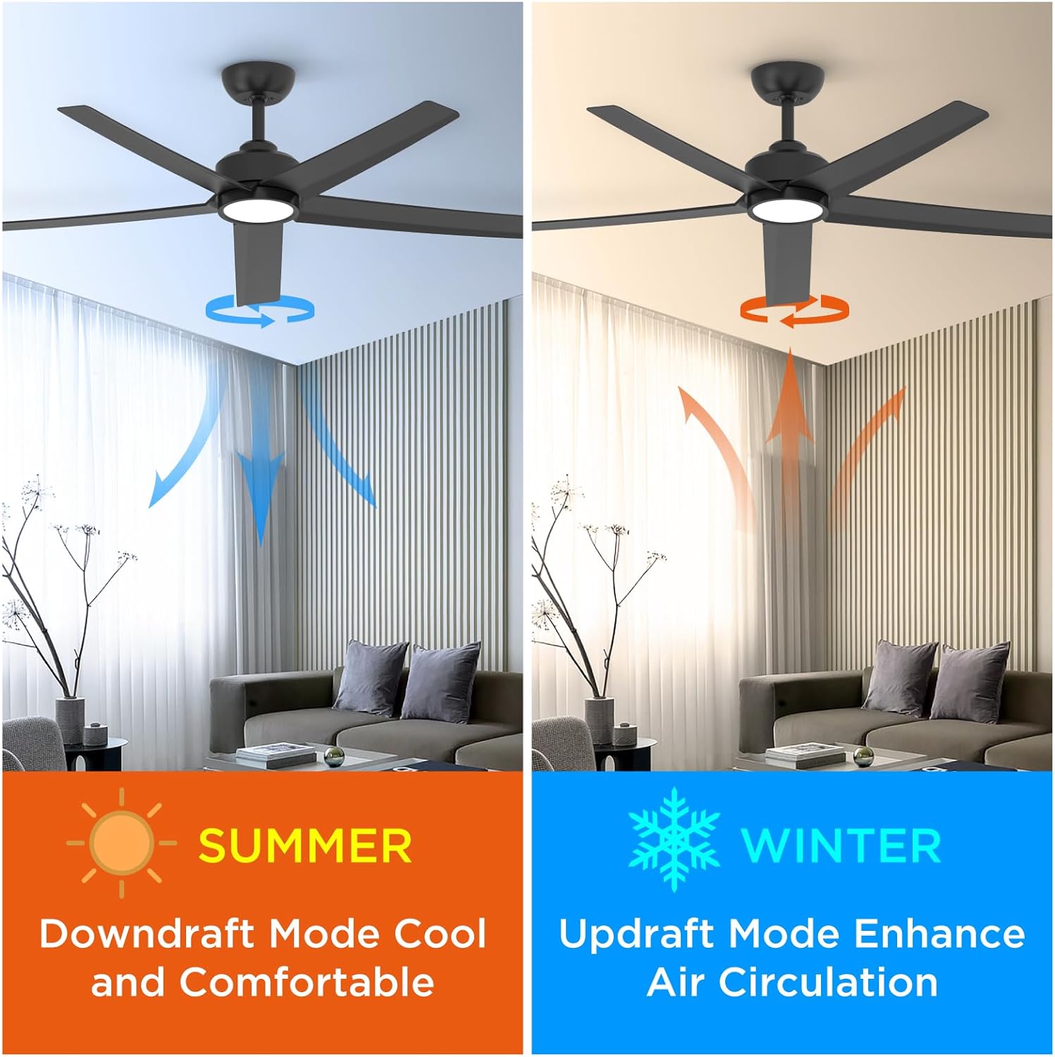 TALOYA TLY-WF-BK-D52 Ceiling-Fans - View #3