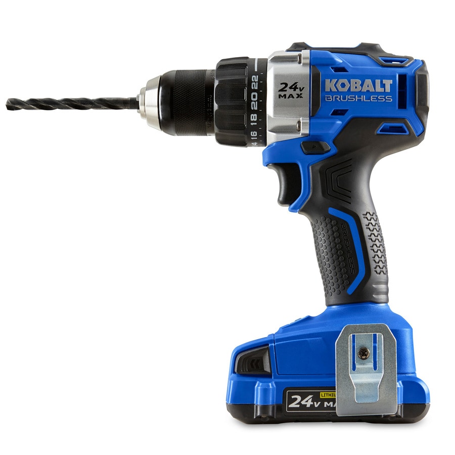 Kobalt 24-volt 1/2-in Brushless Cordless Drill (1-Battery Included, Charger  Included and Soft Bag included) in the Drills department at