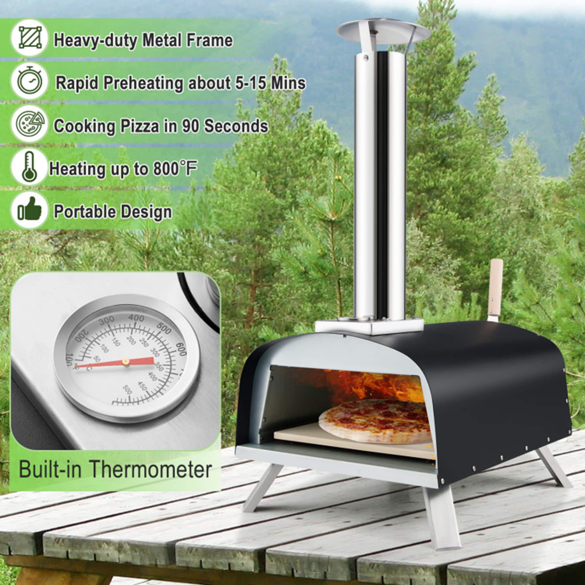 Mondawe MO731BW Outdoor-Pizza-Ovens - View #4