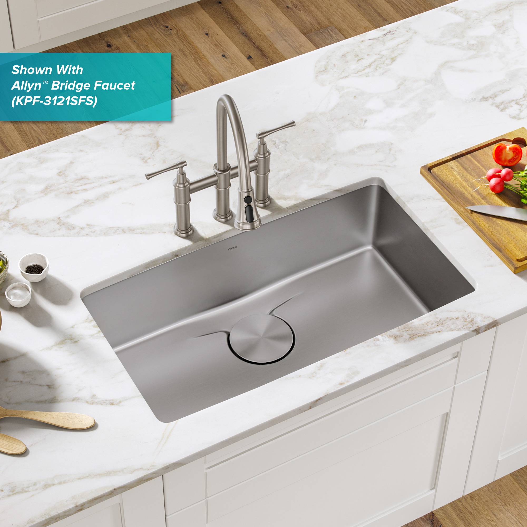 Kraus KD1US33B Kitchen-Sinks - View #3