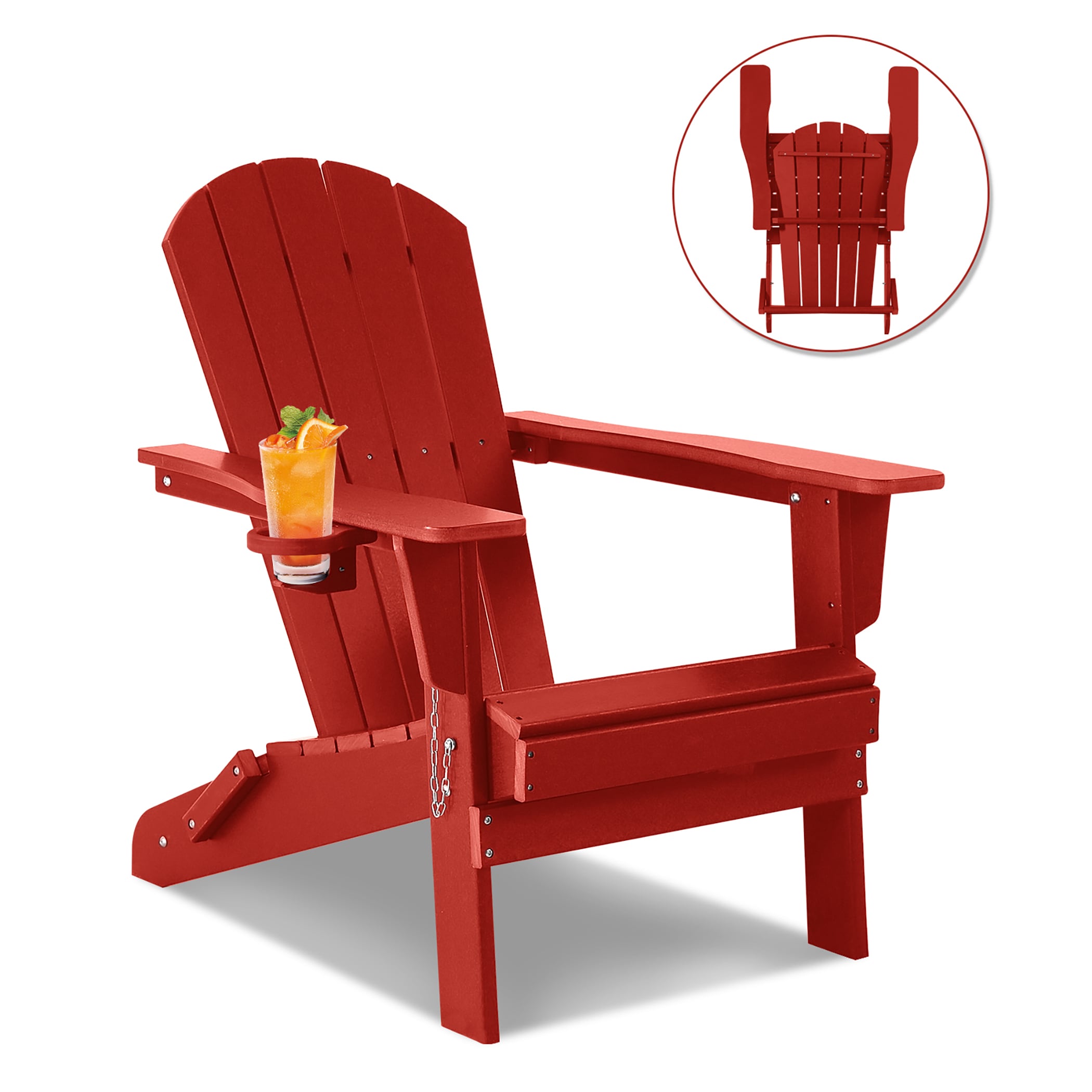 EarlGrove LS-TL1002RD Patio Conversation Set with Red