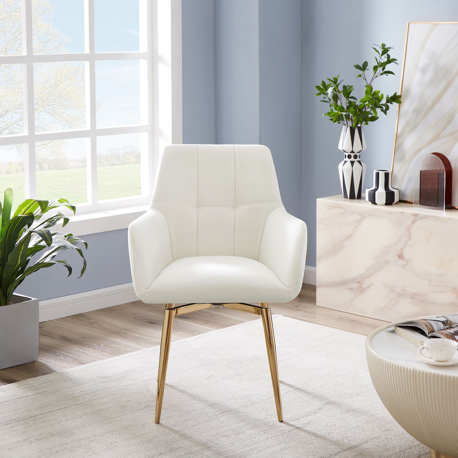 Off white accent discount chairs