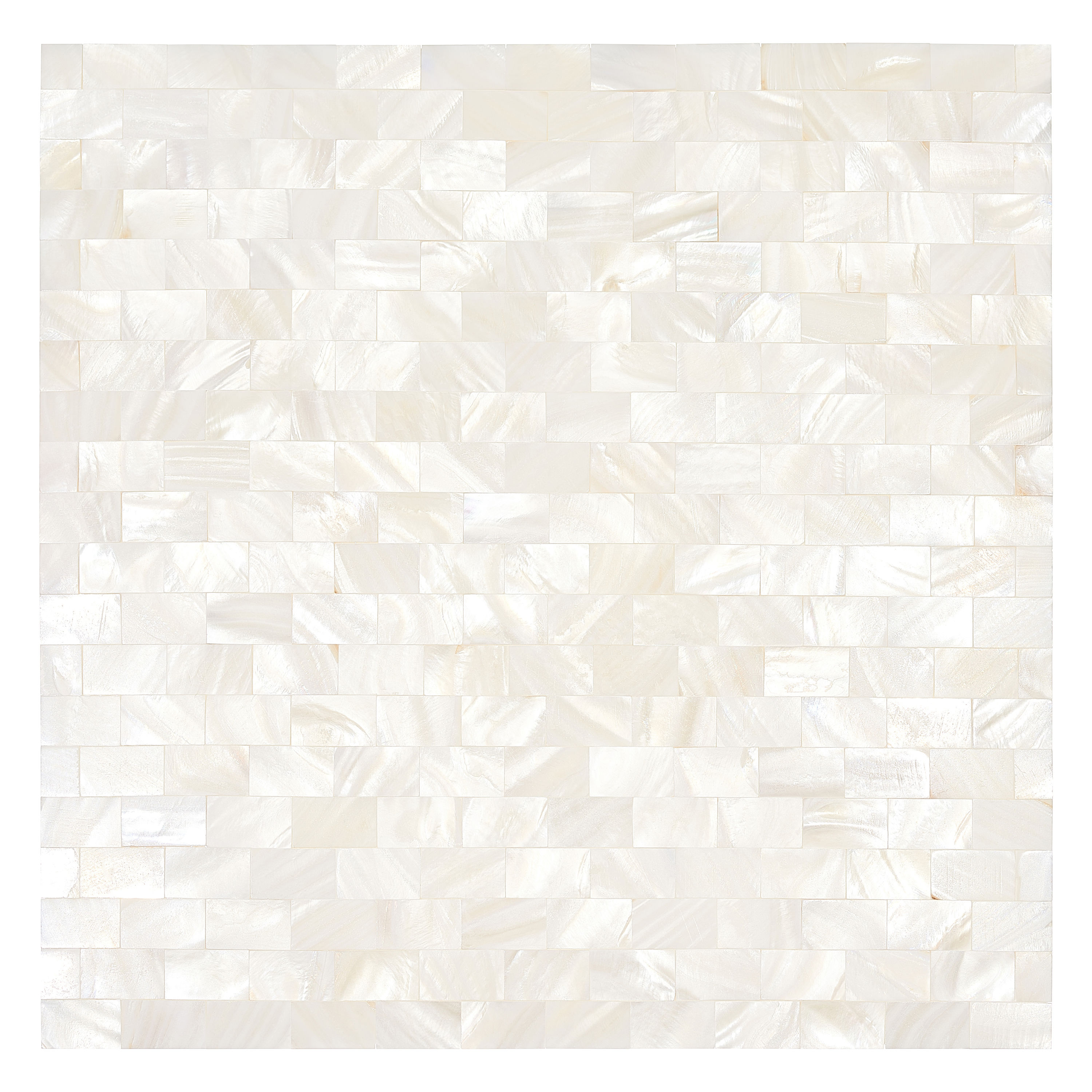 Avant Decor MPL002-SMP Sample - Nacreous White 6-in x 6-in Multi-finish Wall Tile