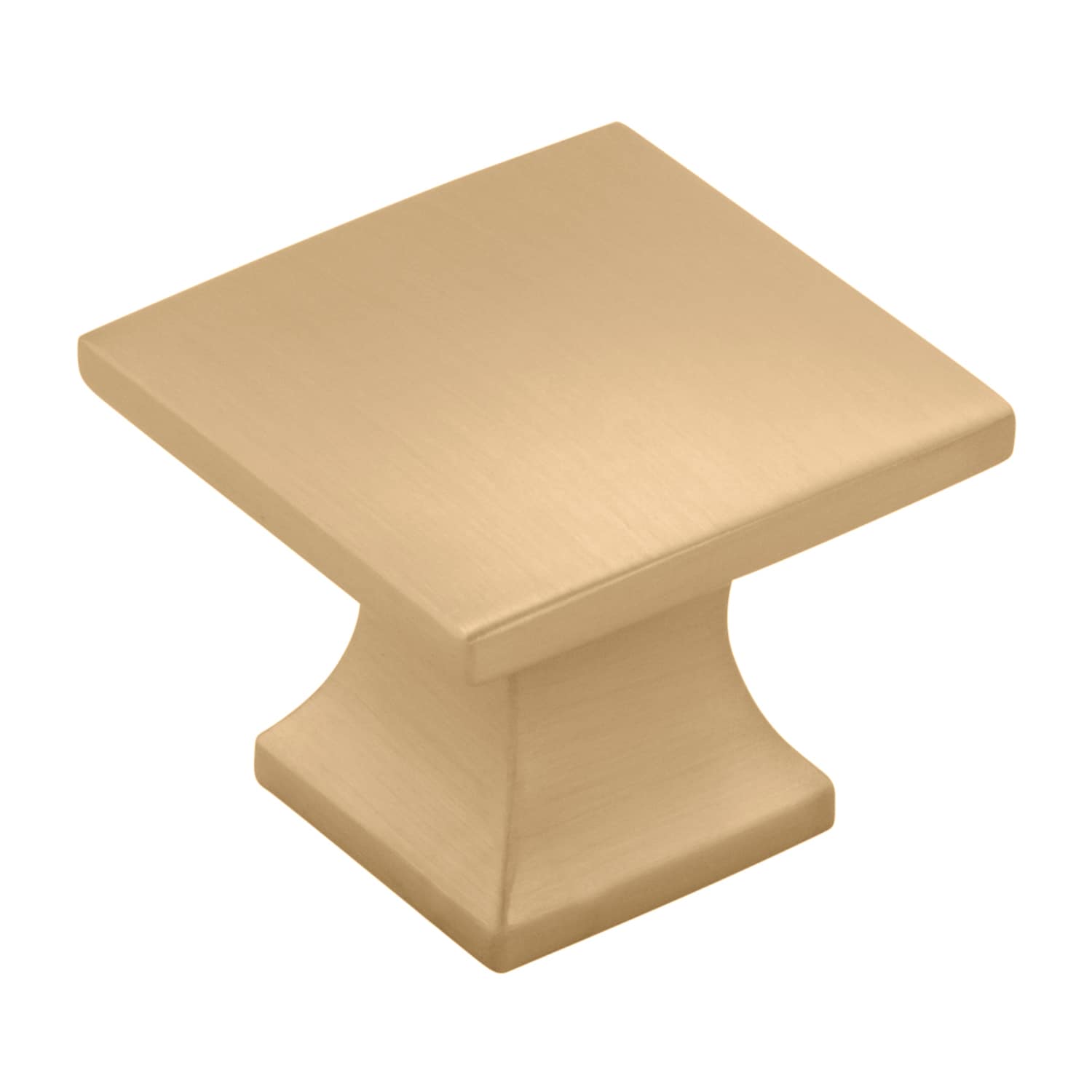 Hickory Hardware P3028-CBZ Studio 1-1/4-in Champagne Bronze Square Transitional Cabinet Knob