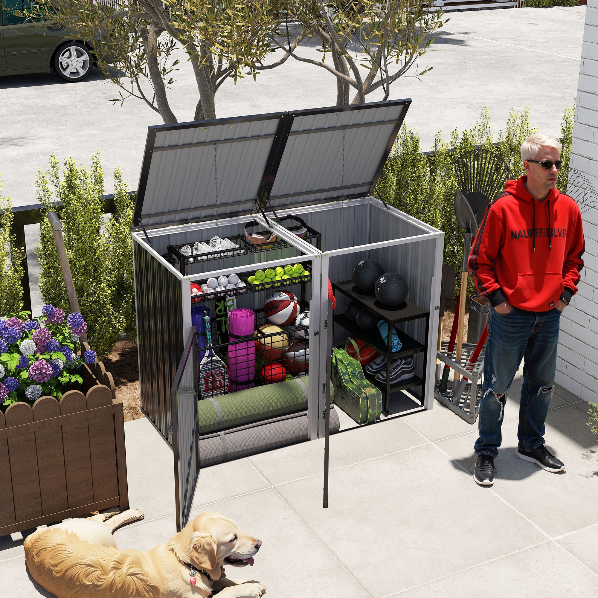 LUXEYARD DS-M-BAC01127 Metal-Storage-Buildings-Sheds - View #8