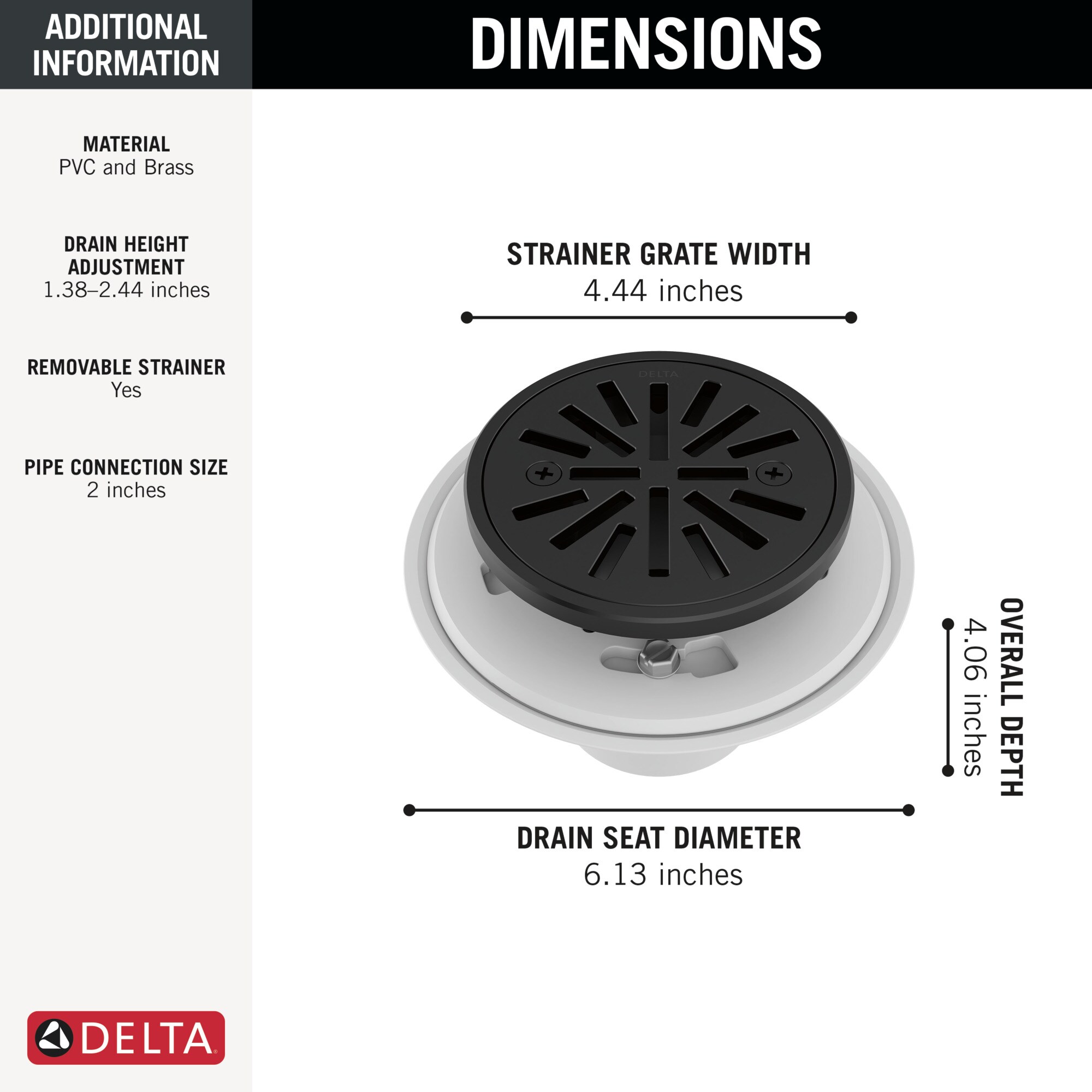 Delta DT061411-BL Drains-Flanges - View #3