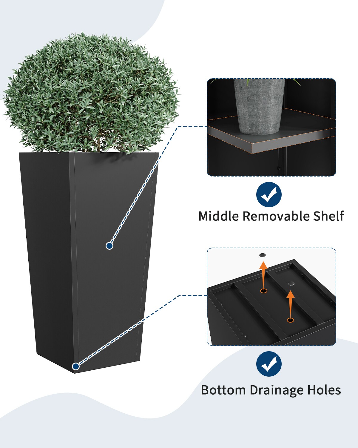 GarveeLife CLJ-UKZU1BWI0VPR Planter-Window-Box - View #5