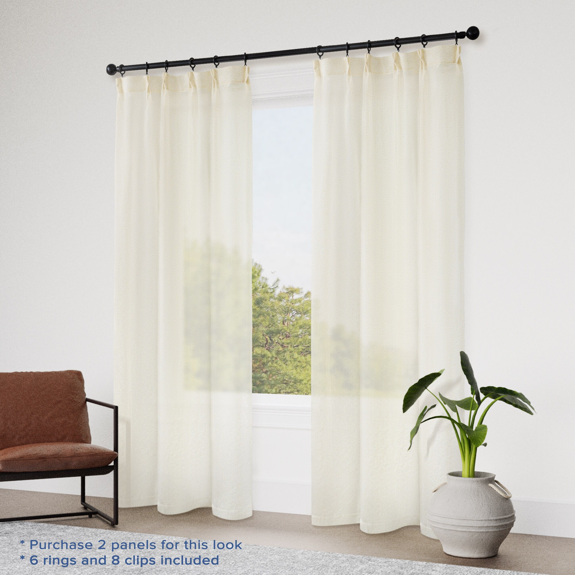 Awesome Home AH-W19PL-GD3896 curtains - View #2
