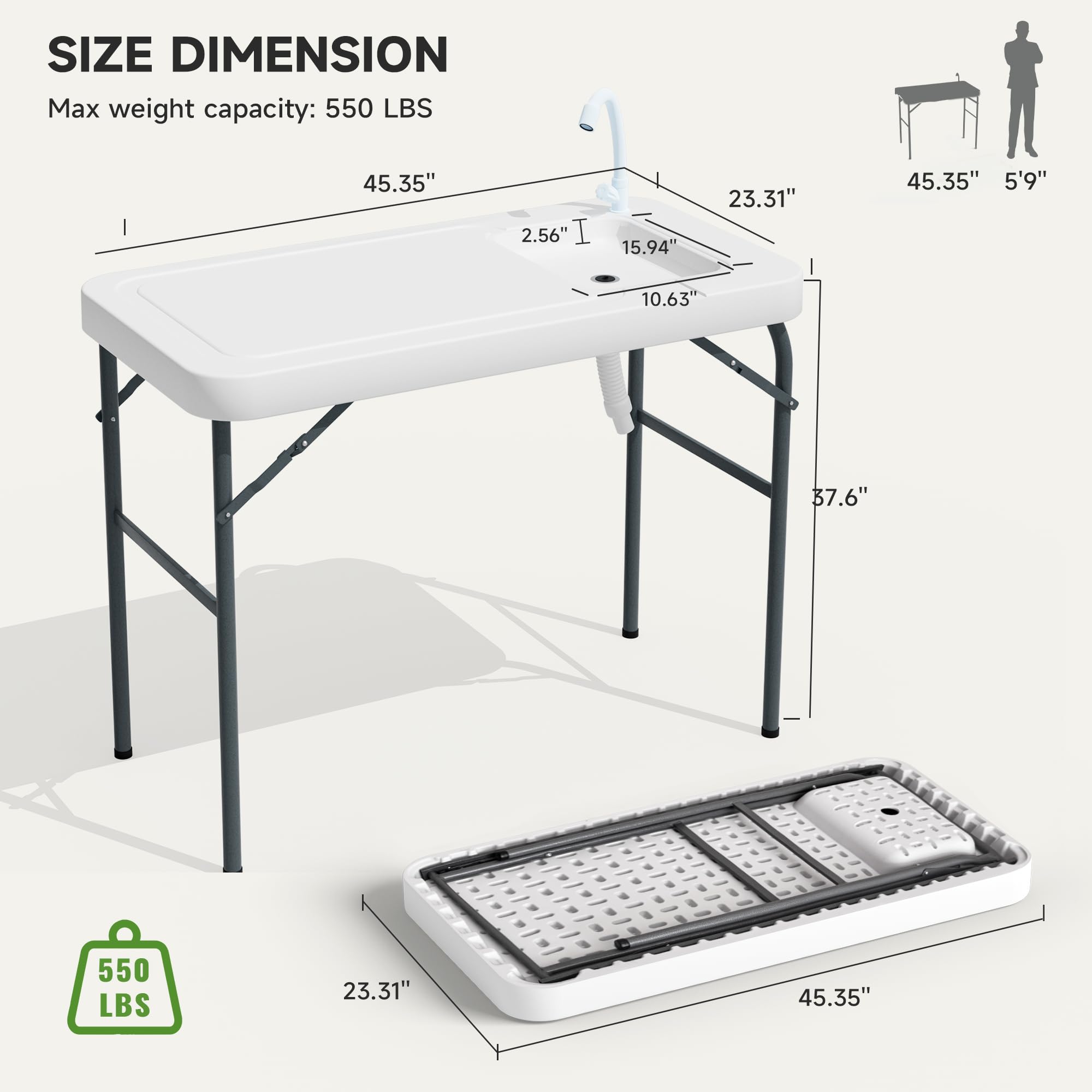 Decksplore BSHTYXF11WH1 Folding-Tables - View #3
