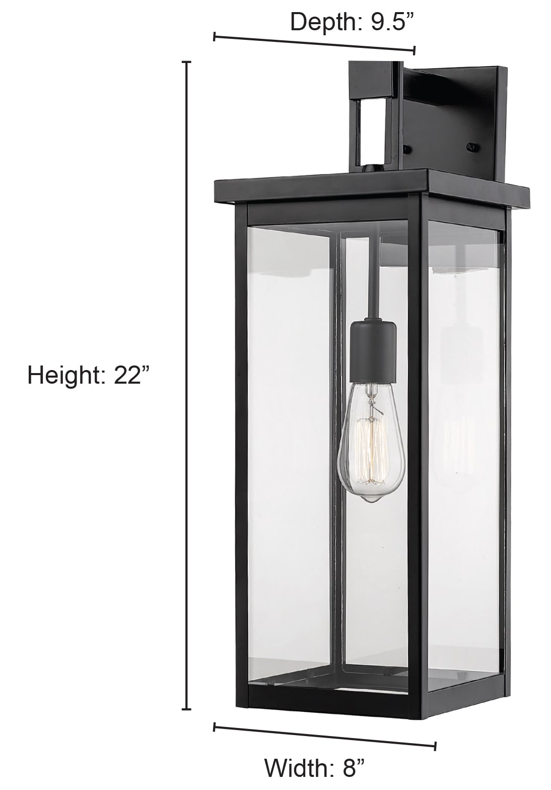 Millennium Lighting 2602-PBK Outdoor-Wall-Lighting - View #3