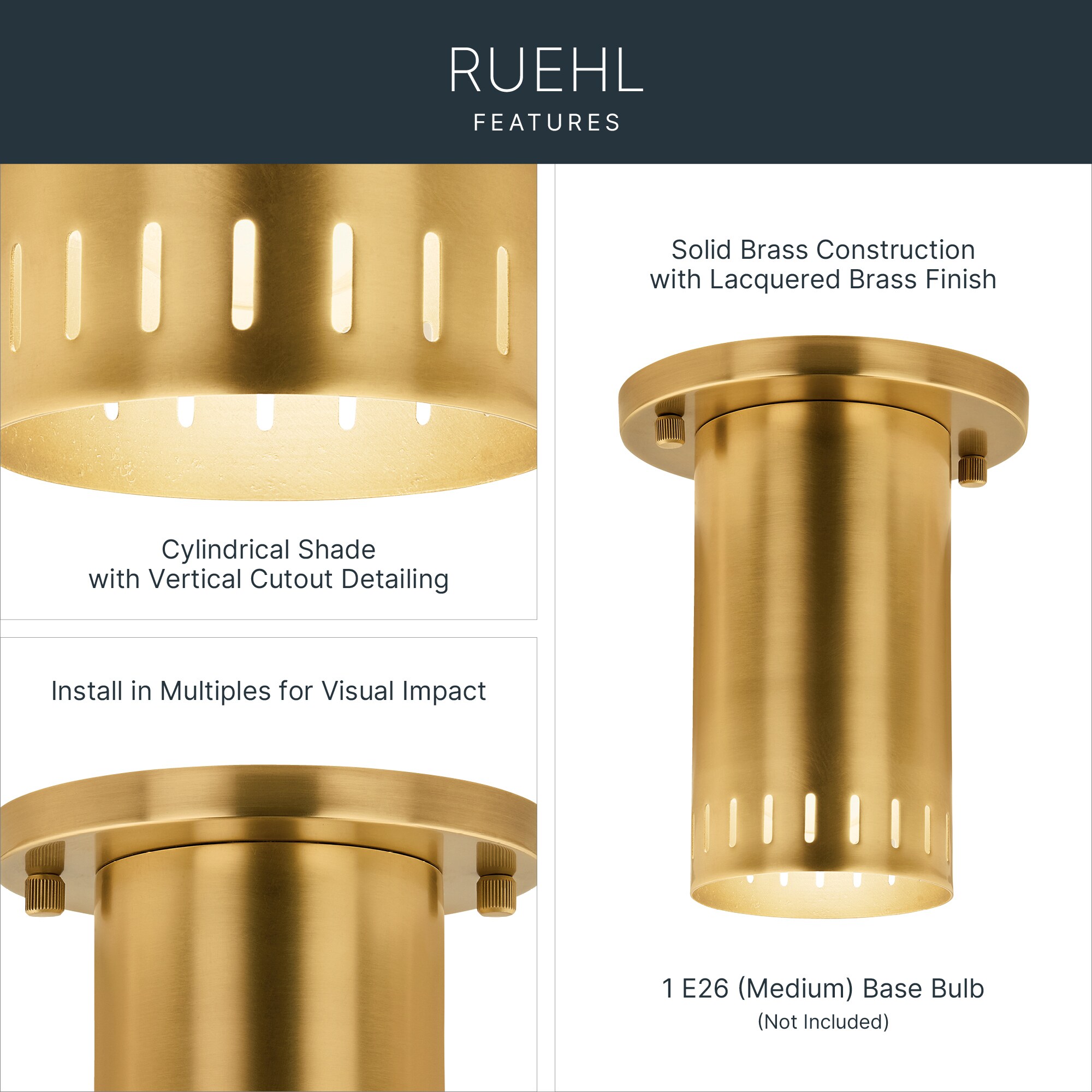 Kichler 52842LBR flushmounts - View #3
