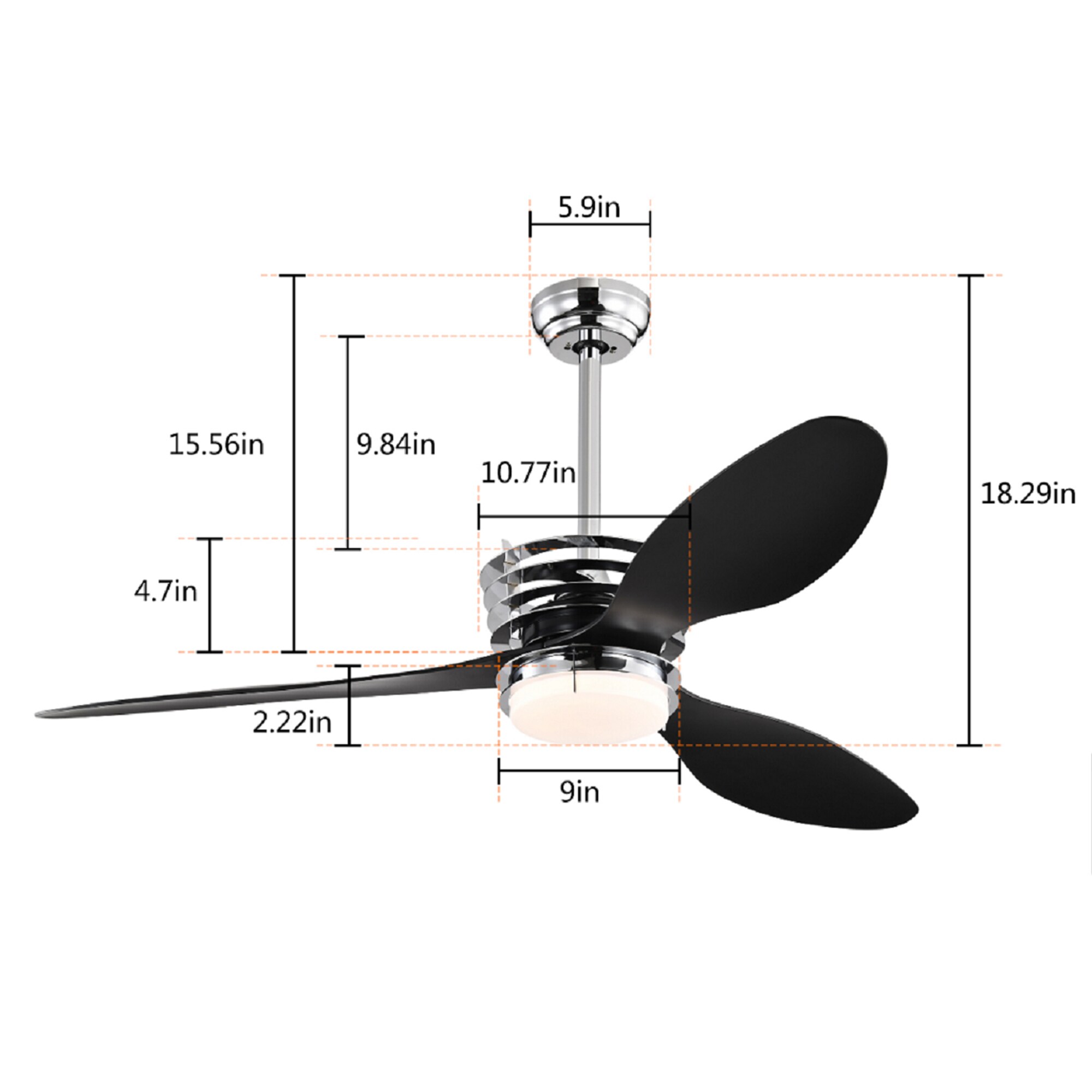 SINOFURN SYB570112BK Ceiling-Fans - View #2