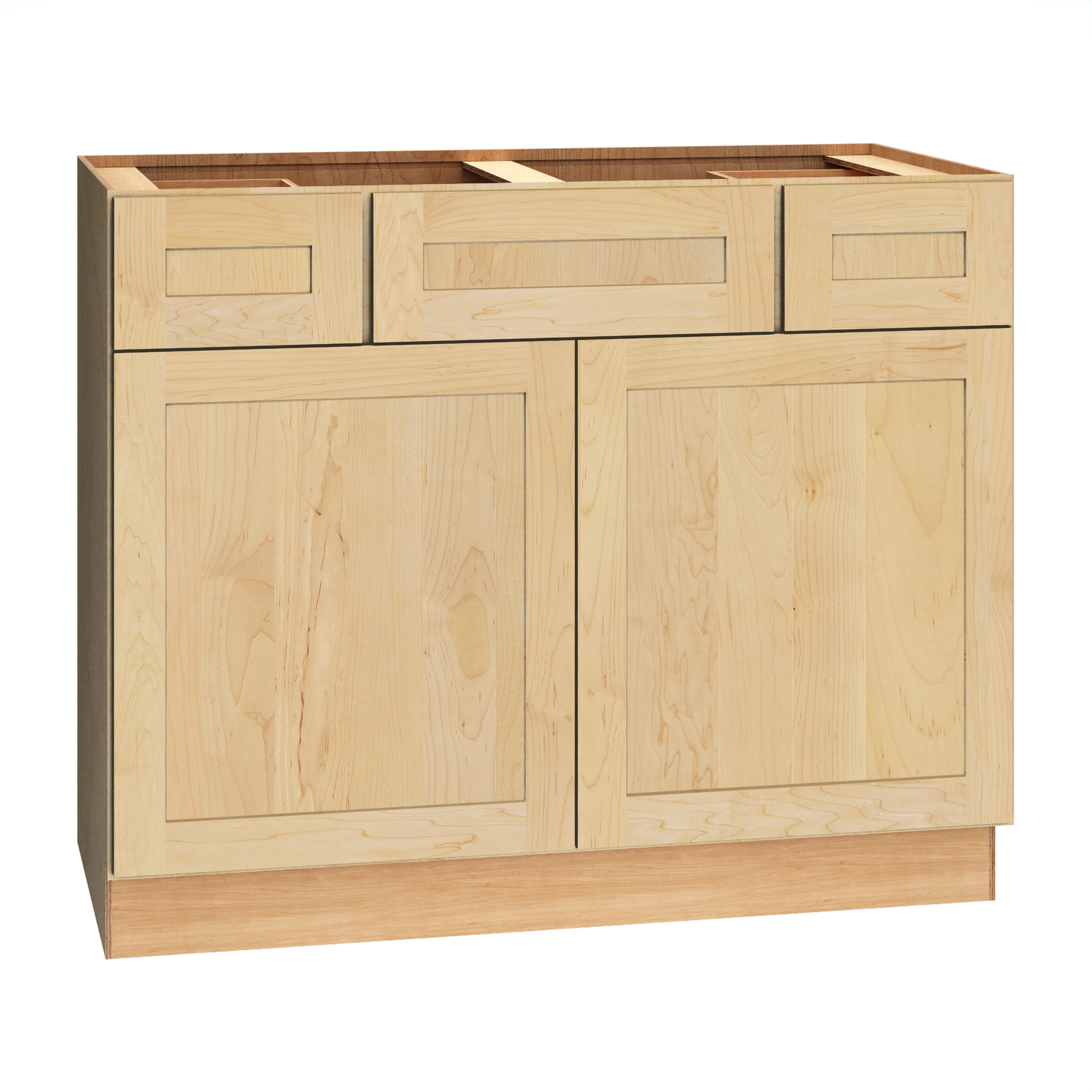 Diamond Express 62J-2VSD423421 Jamestown 42-in Natural Light Brown Bathroom Vanity Base Cabinet without Top