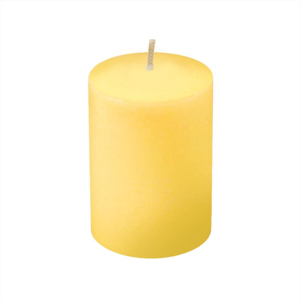 2 Packs of 6 Yellow 12 Votive Wax Colour Party Candles 