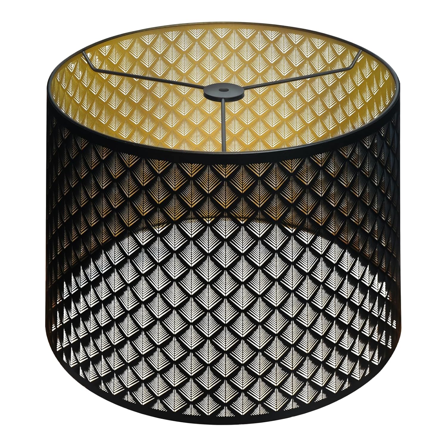 Alucset Drum Lamp Shade 14in Top x 16in Bottom x 11in High Spider