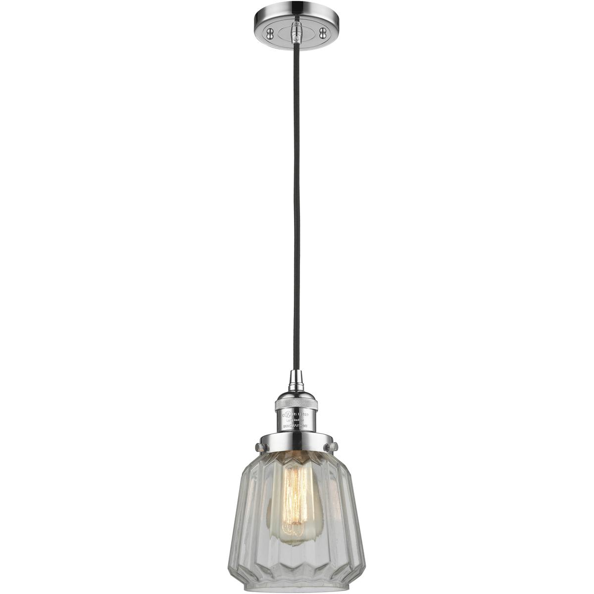Innovations Lighting 1425488 201C-PC-G142 Franklin Restoration Chatham Mini Pendant