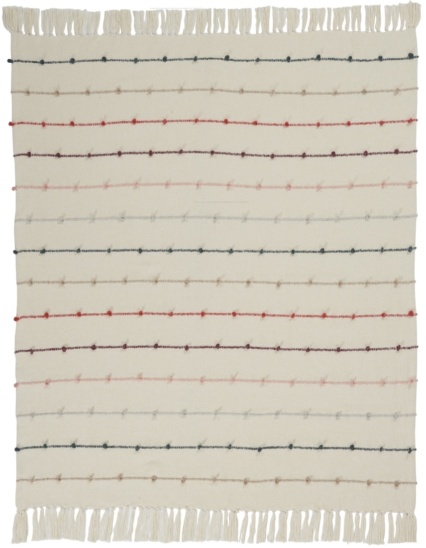 HomeRoots 4000390386 Multi color 50-in x 60-in Cotton Blanket