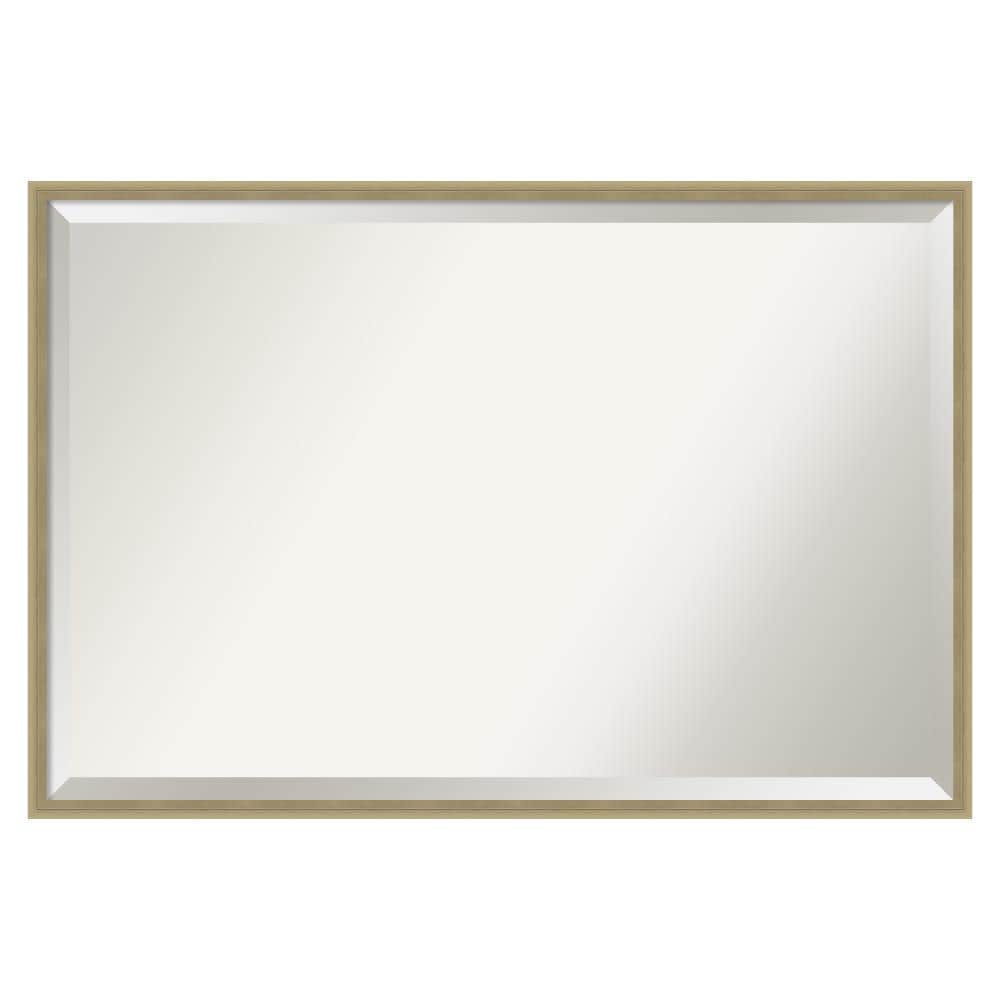 Amanti Art DSW4819422 Lucie 37-Inches x 24-Inches Framed Rectangle Bathroom Vanity Mirror ( Lucie Champagne )