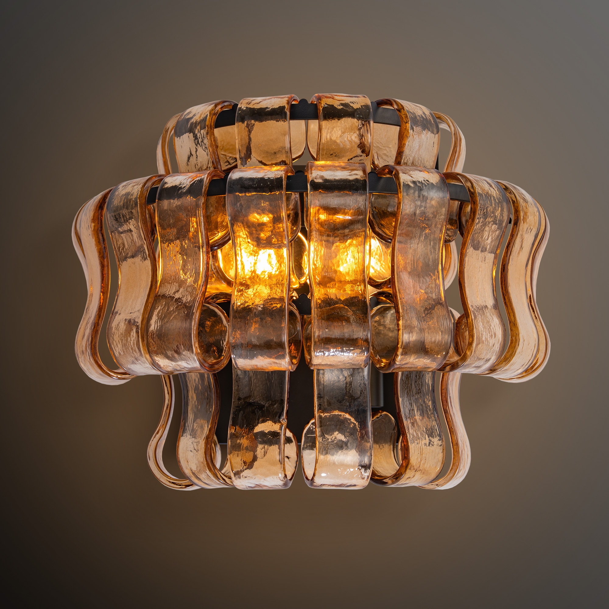 Kviflon 12.6 in 1 Light Gold Wall Sconce Modern Wall Light with Glass Tube for Living Room Dining Room