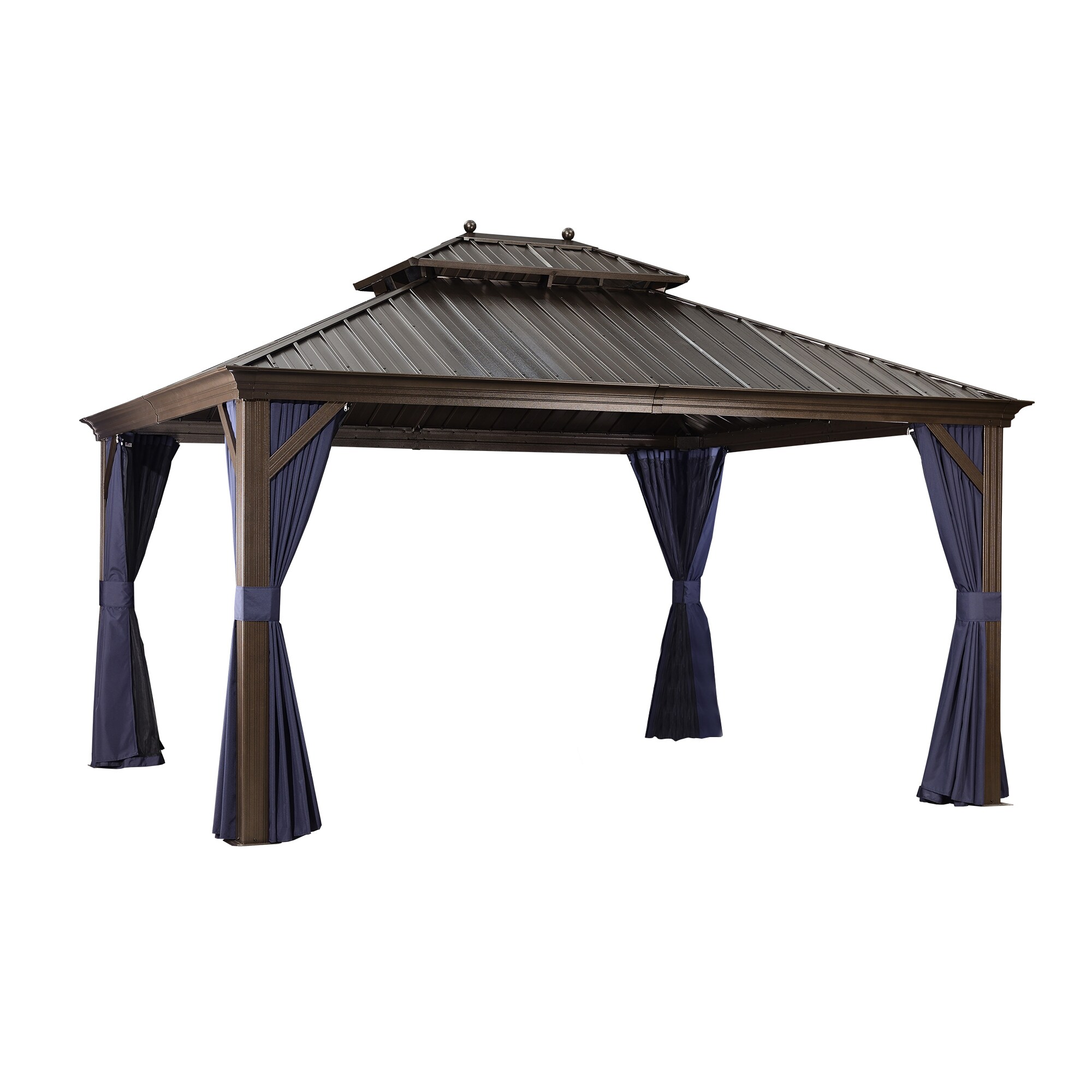 PURPLE LEAF LSMHS1214DNB Wood-Resin-Gazebos - View #2
