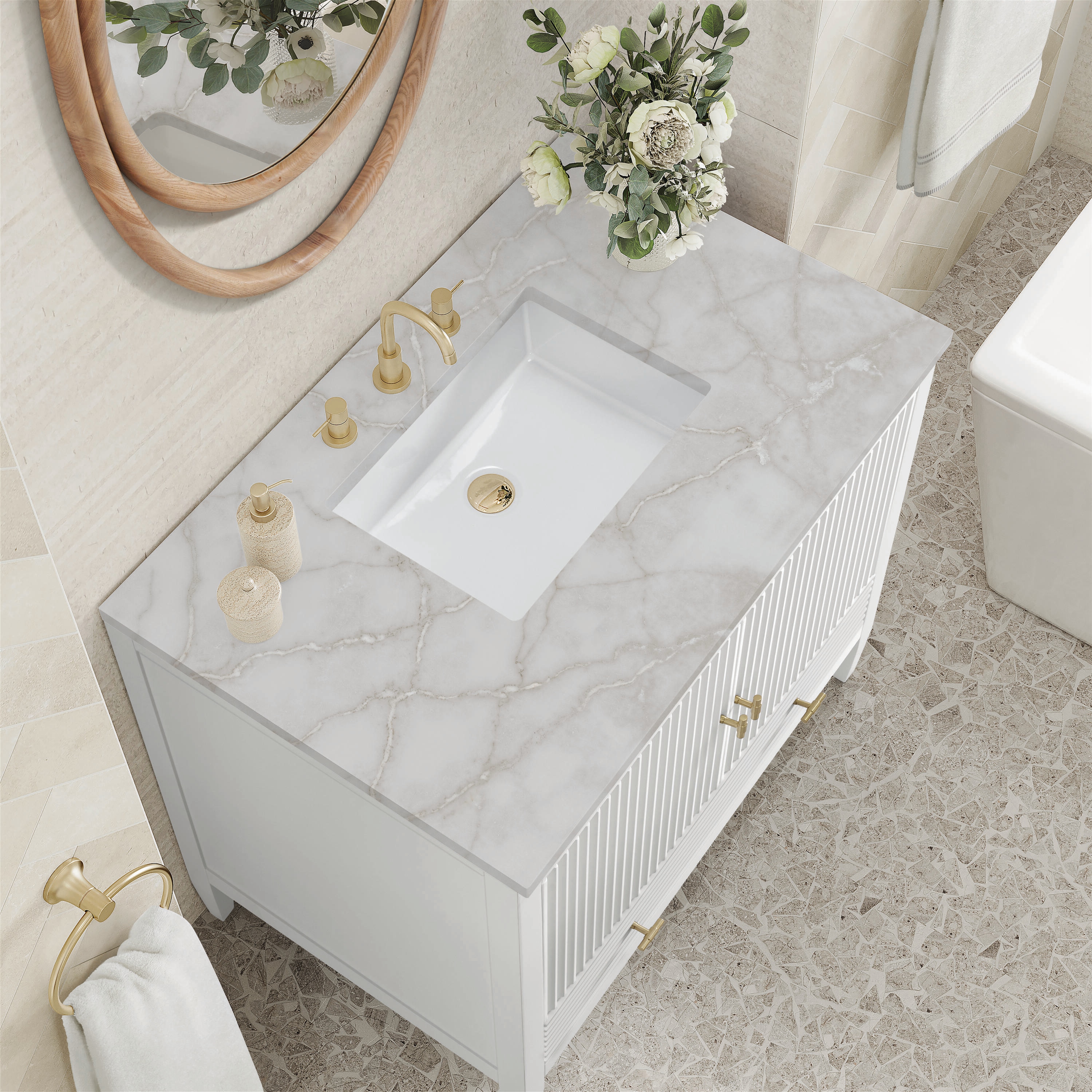 James Martin Vanities 485-V36-BW-3VSL Bath-Vanity-Combo - View #6
