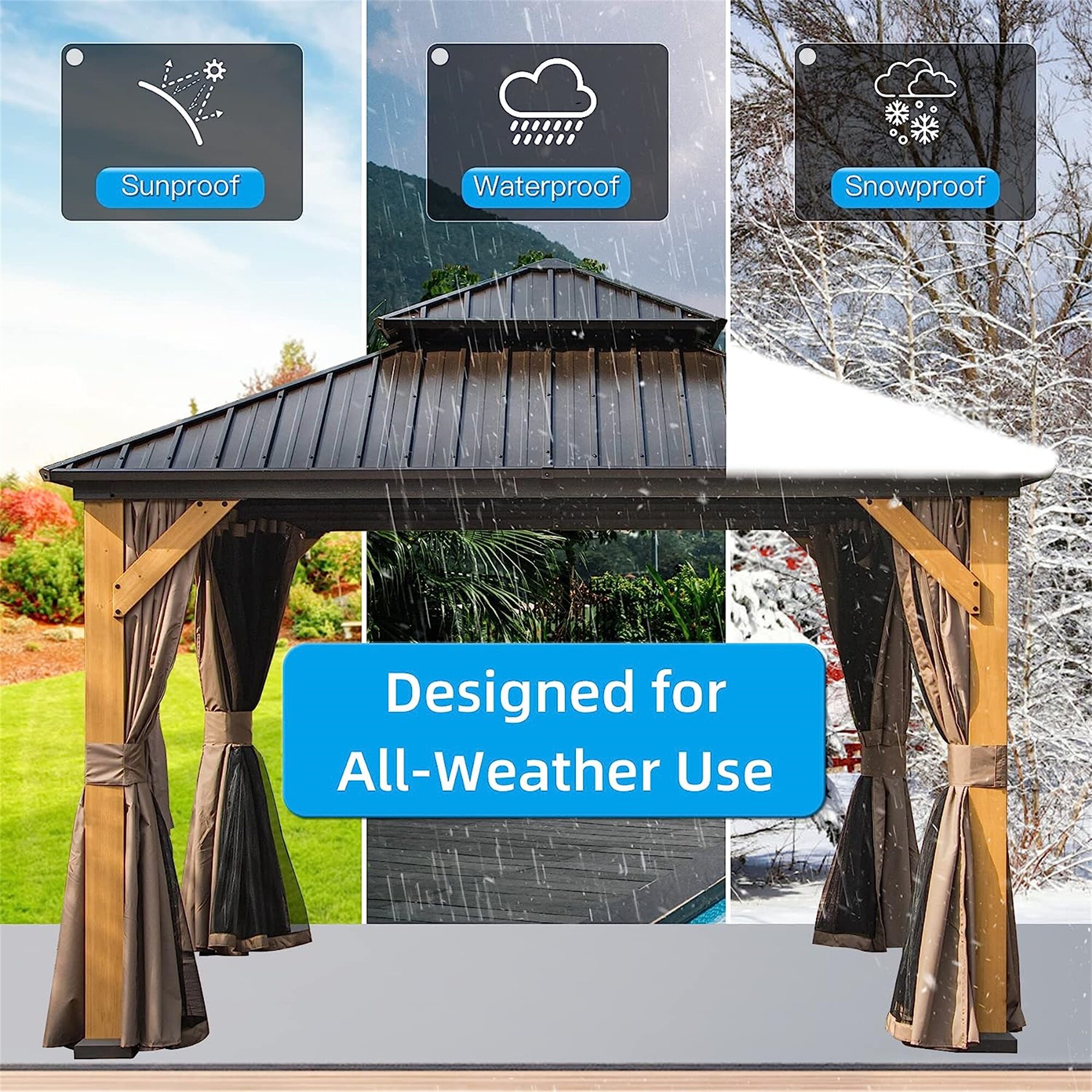 GDFStudio 333538 Wood-Resin-Gazebos - View #3