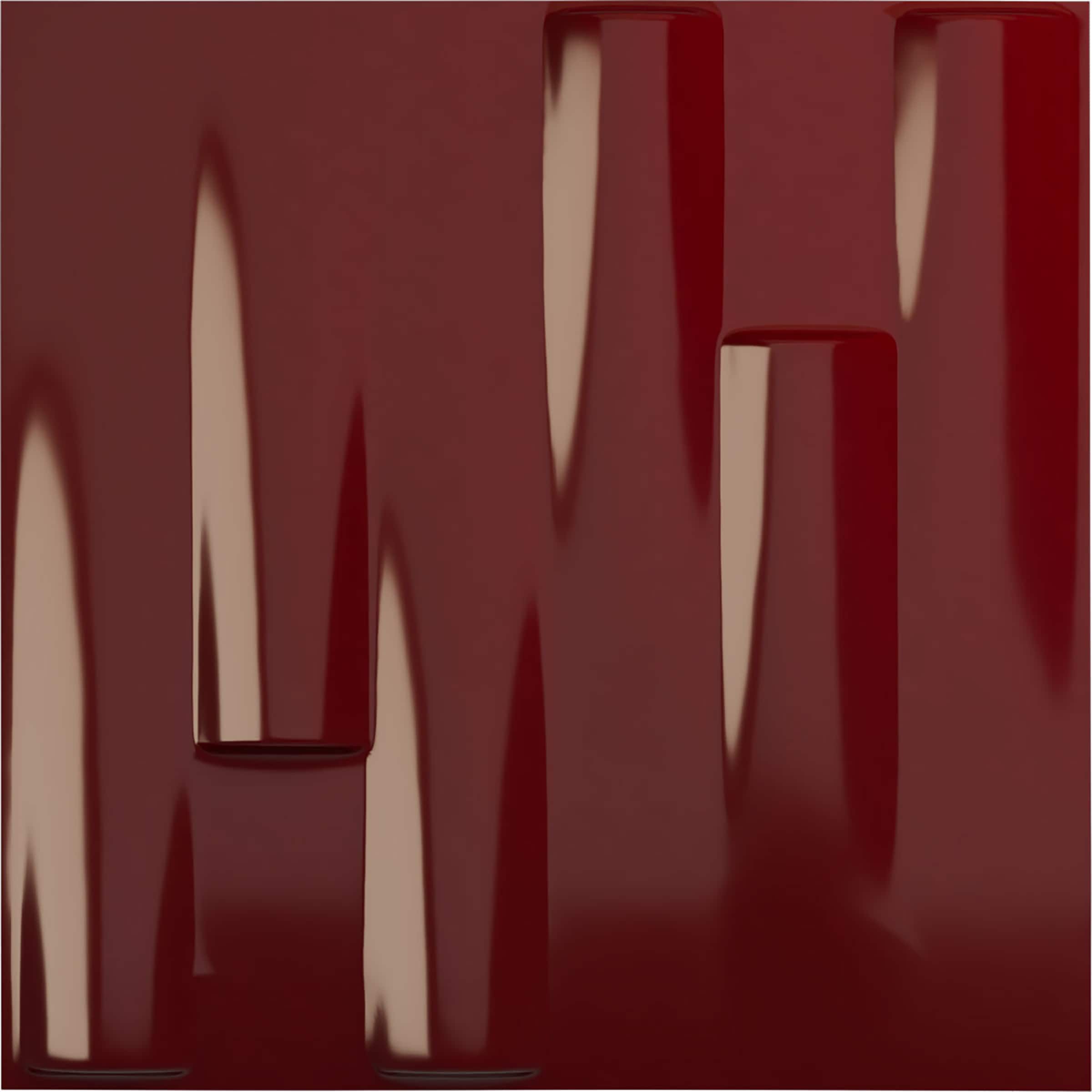 Ekena Millwork WP20X20HAHML 19-5/8-in x 19-5/8-in Embossed Paintable/Stainable Red PVC Wall Panel (