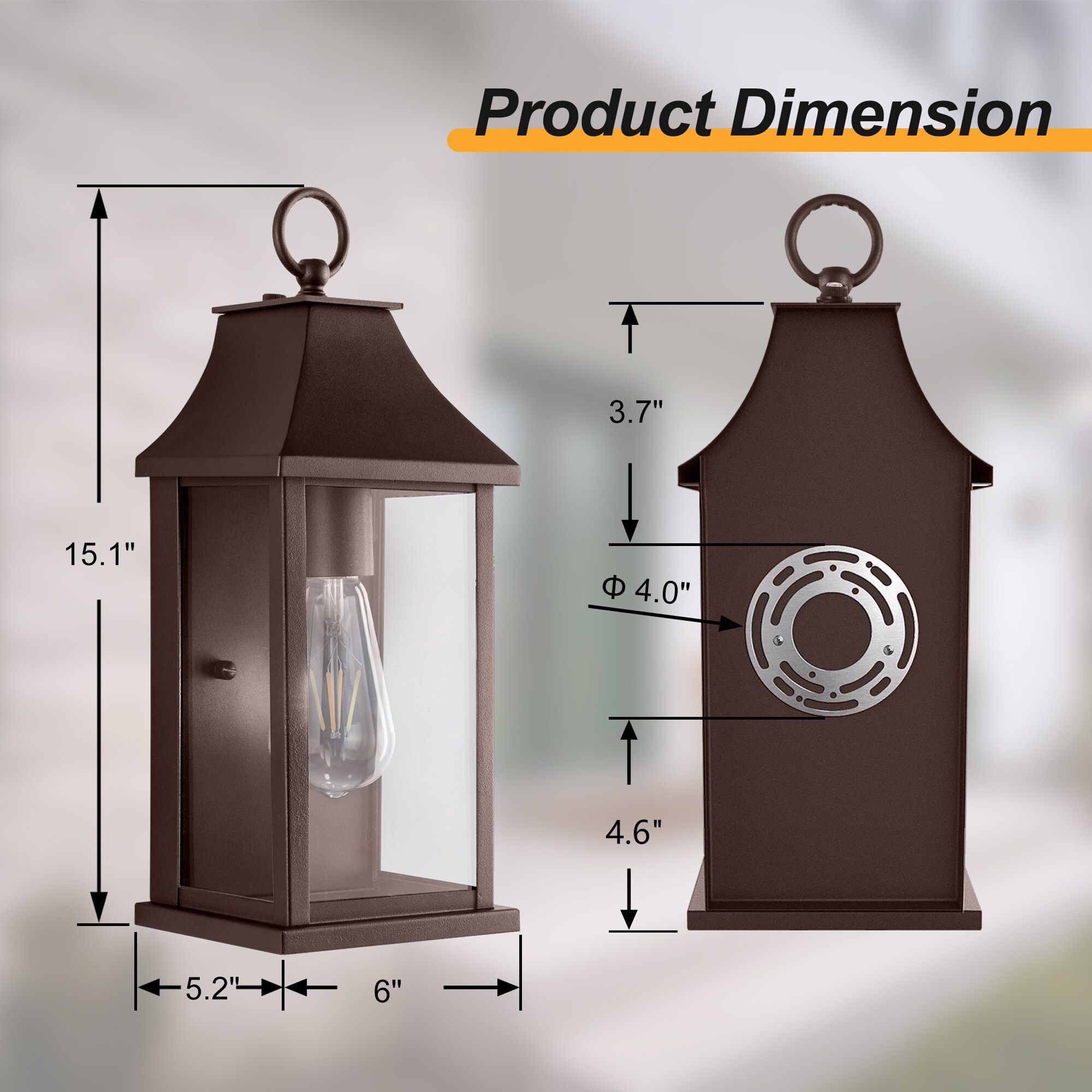 Maxax 7076-1BR Outdoor-Wall-Lighting - View #5