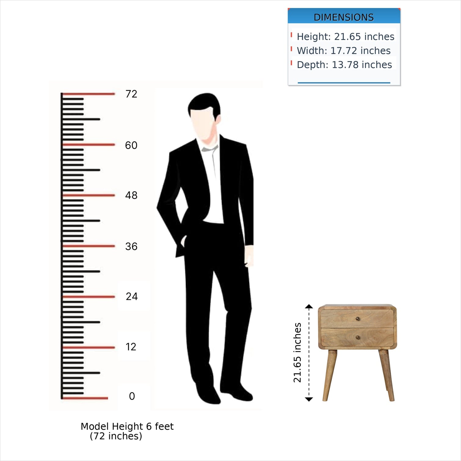 Watnature 8W19OFEWDRB5 nightstands - View #13