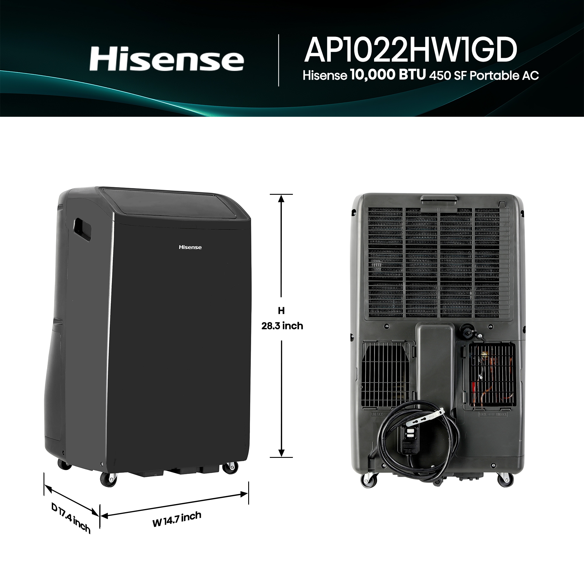Hisense AP1022HW1GD Portable-Air-Conditioners - View #7
