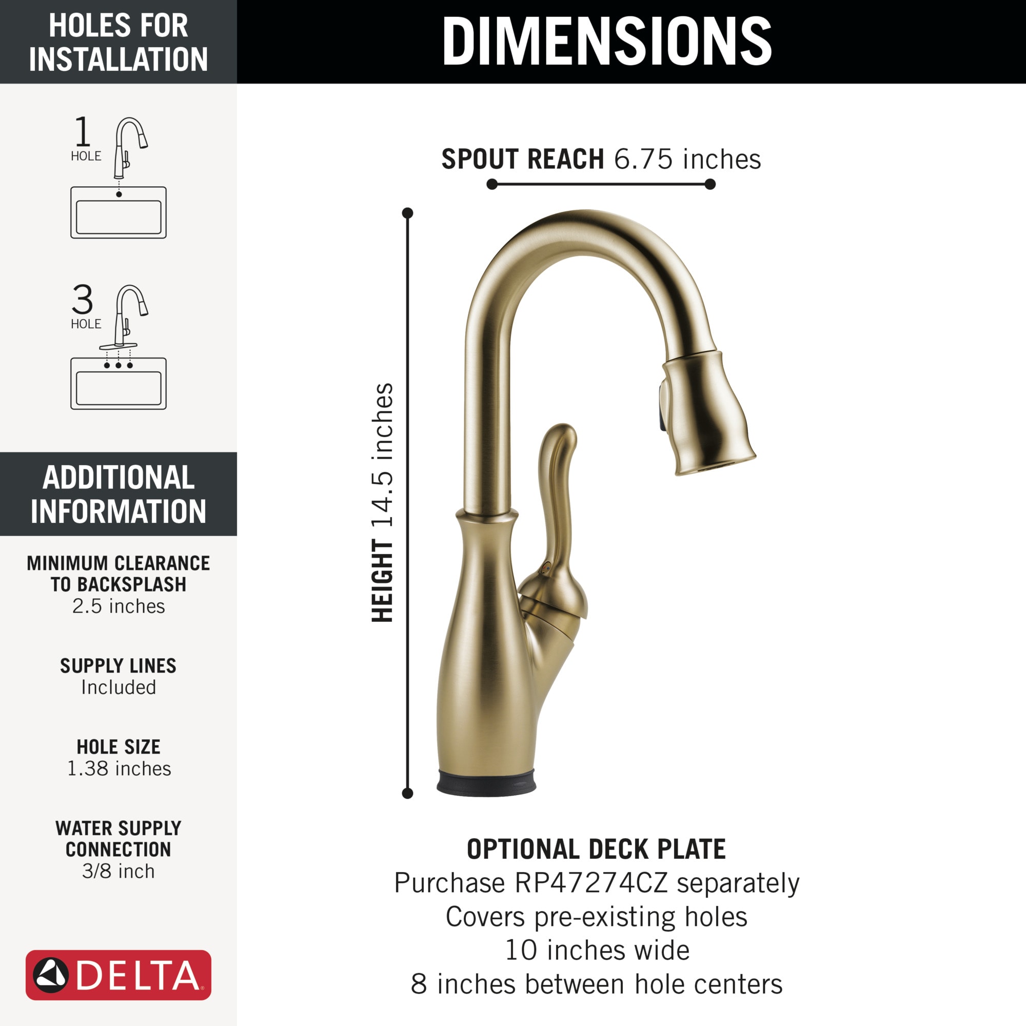 Delta 9678TL-CZ-DST Kitchen-Faucets - View #5